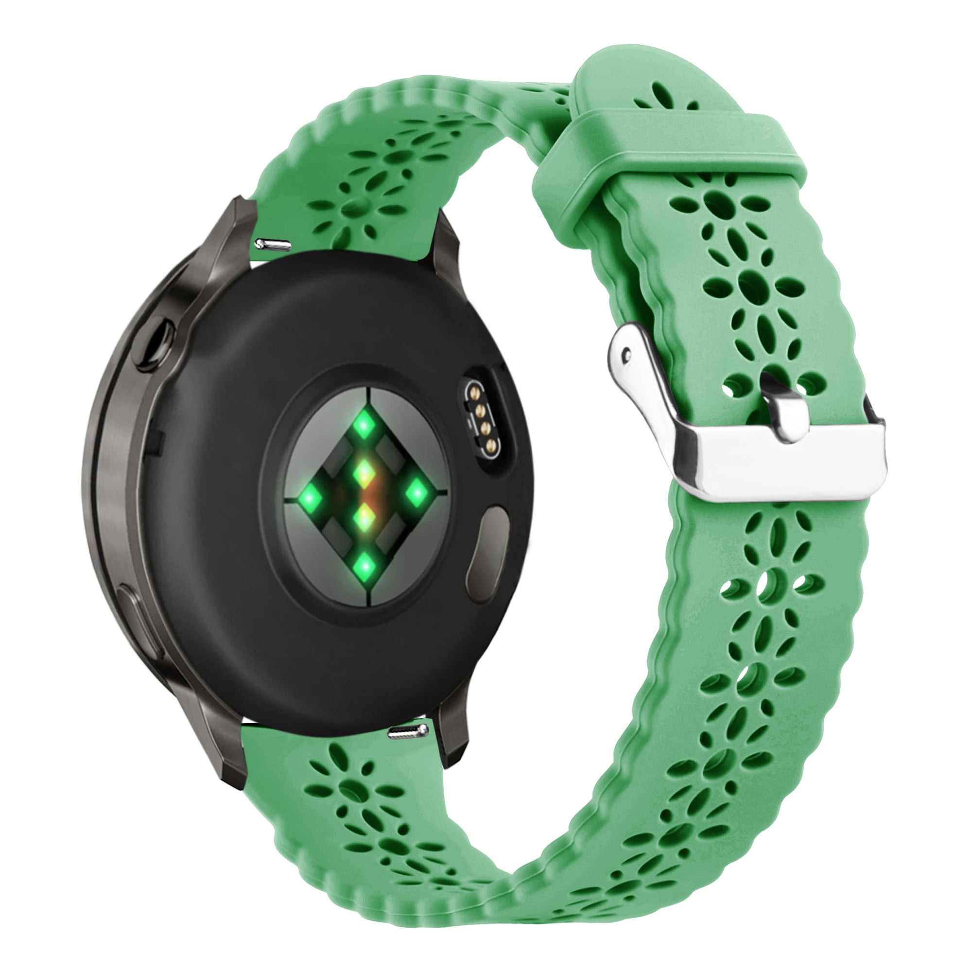 Bandz Garmin Forerunner 645 Silicone Strap 'Lace' (Light Green)