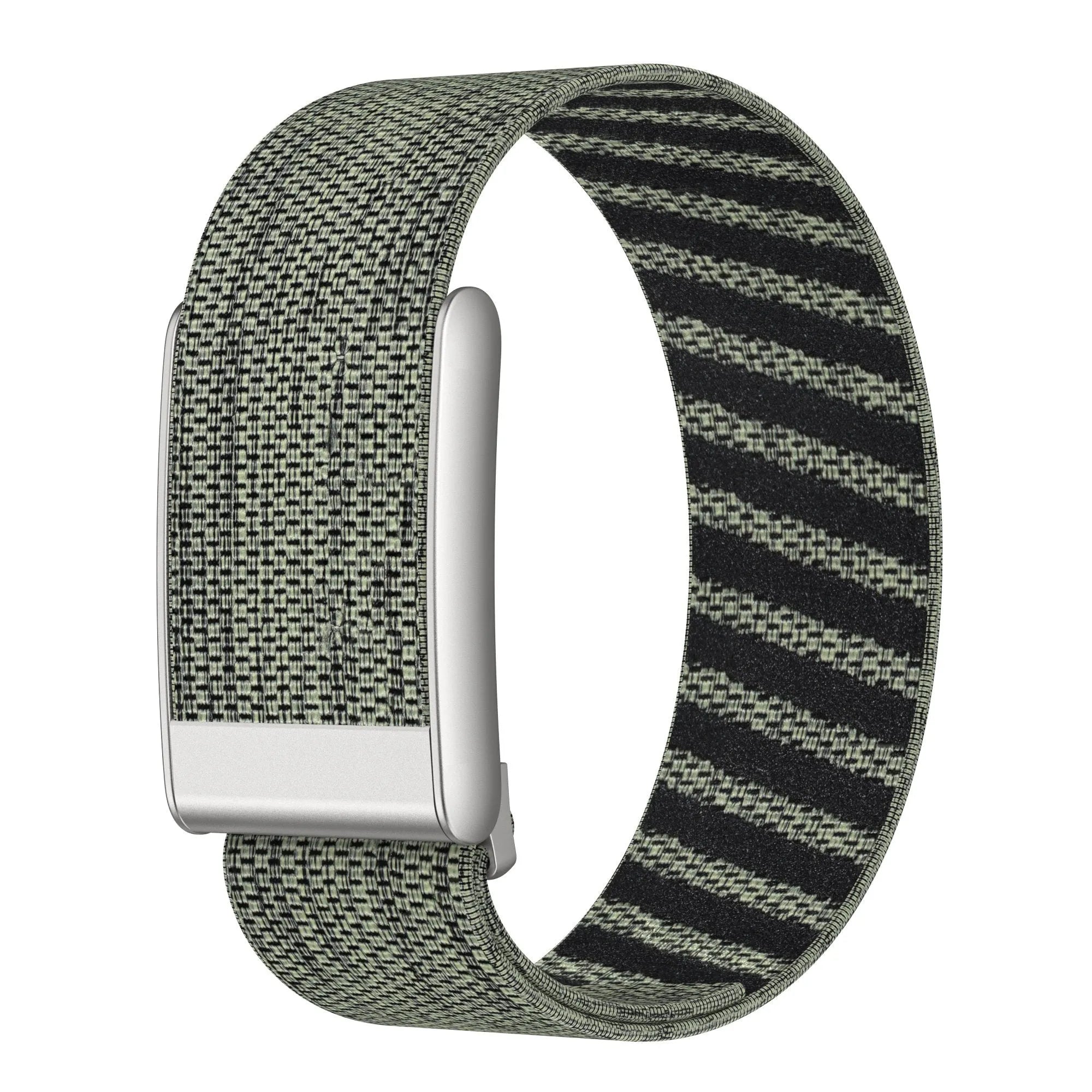 Nylon bandje geschikt voor Whoop 5.0 (grijs-groen)