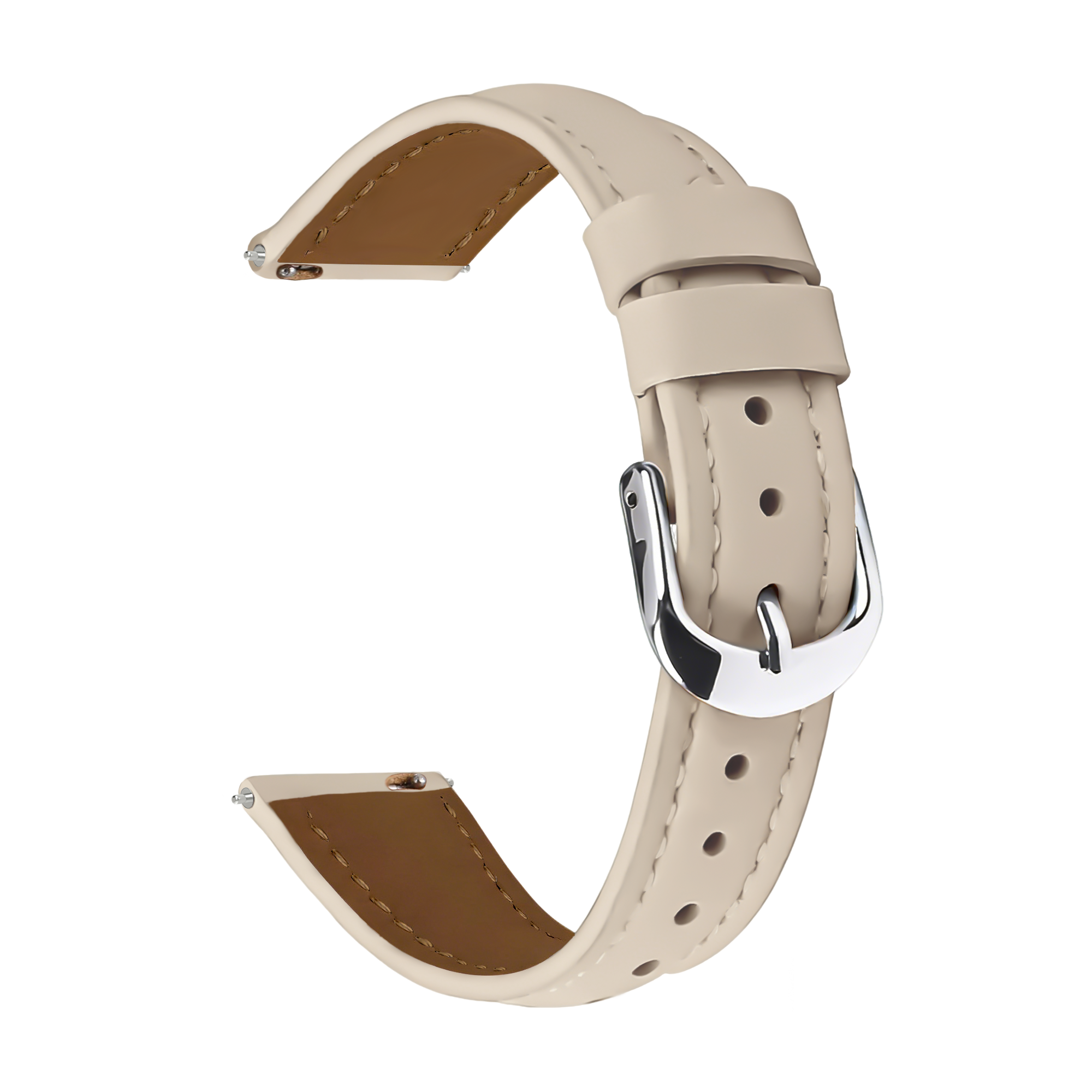 Correa cuero 'ajuste fino' Amazfit Bip U (Pro) (beige)