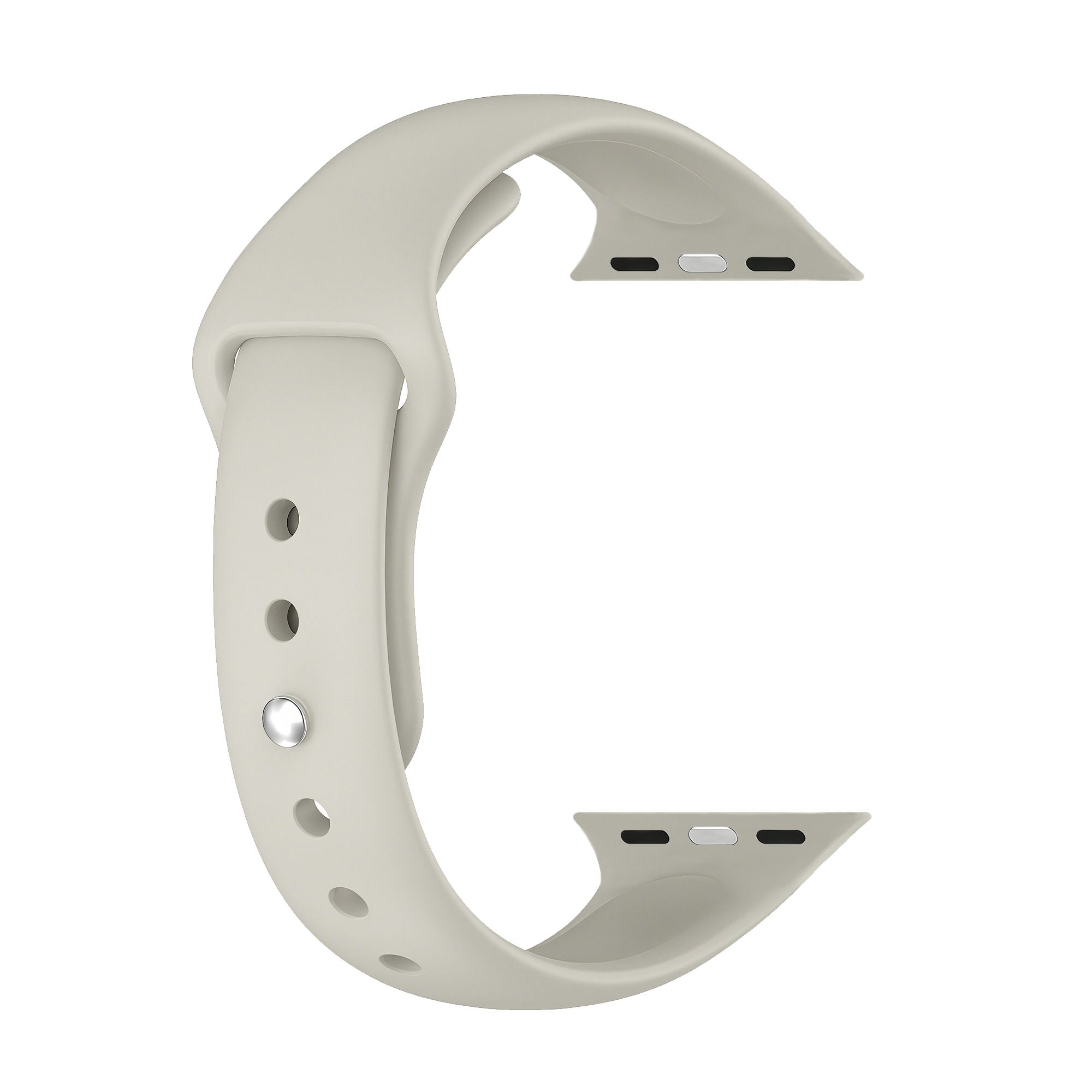 Apple Watch Slimfit Silicone Strap (Starlight)