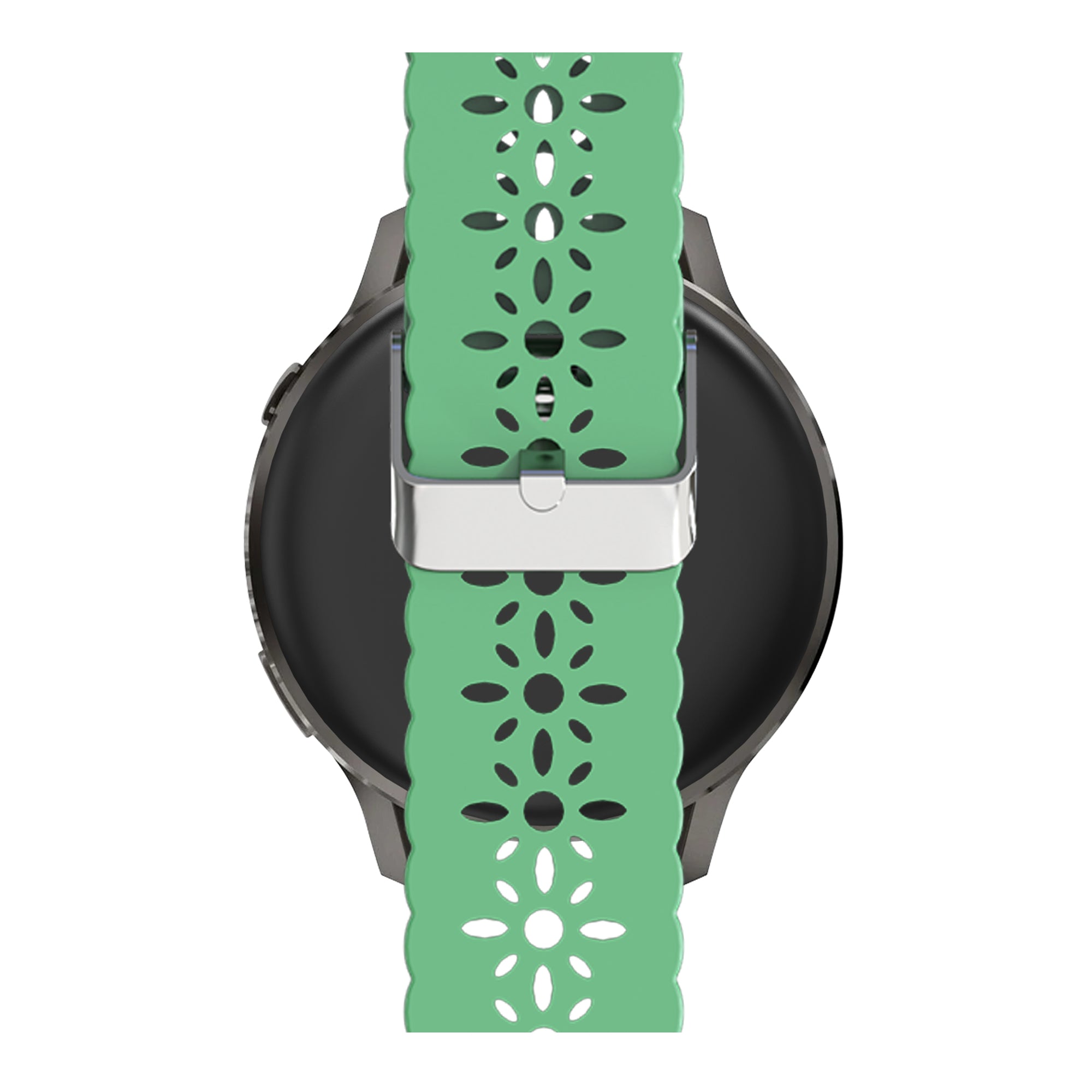 Bandz Garmin Bounce 2 Silicone Strap 'Lace' (Light Green)