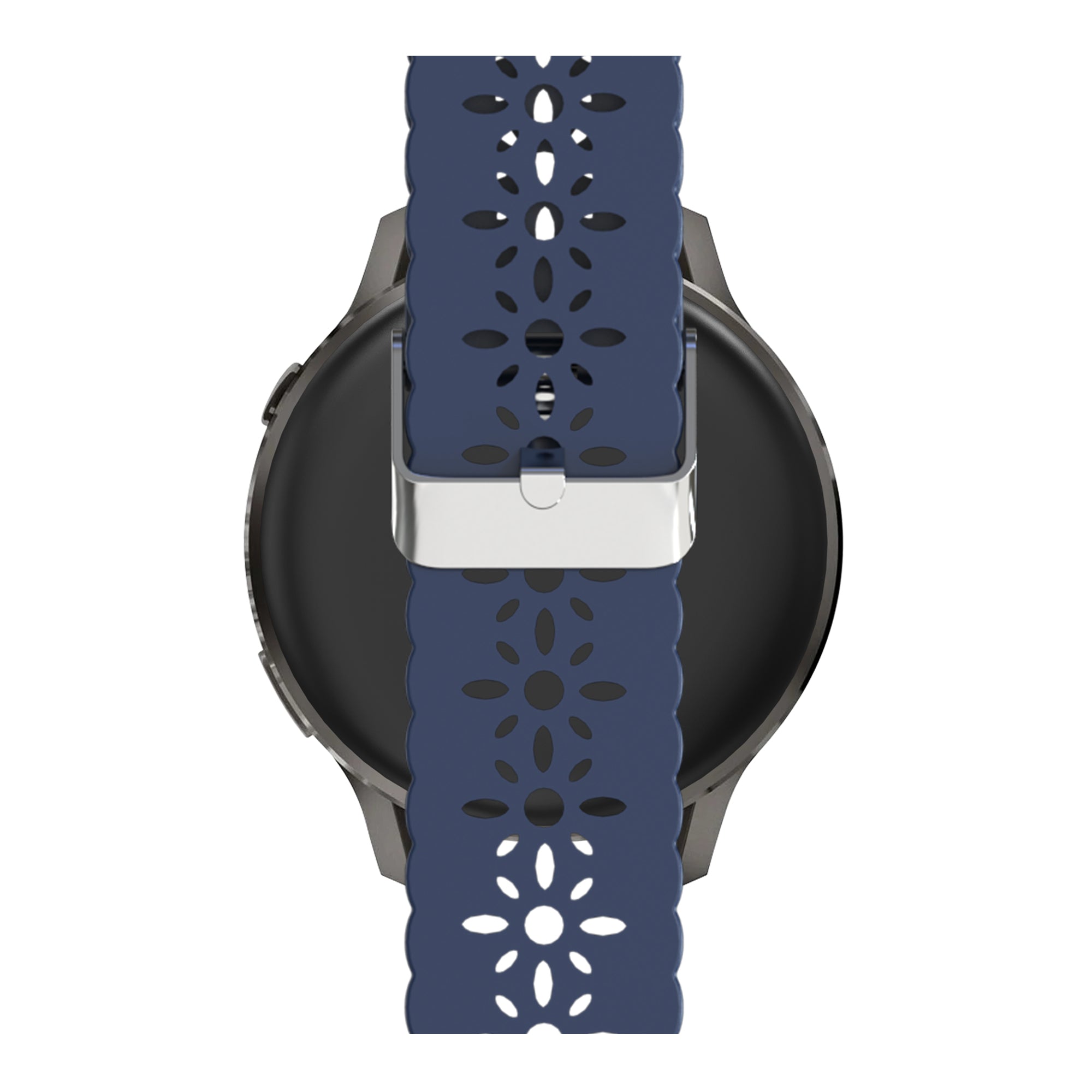 Bandz Garmin Bounce 2 Silicone Strap 'Lace' (Dark Blue)