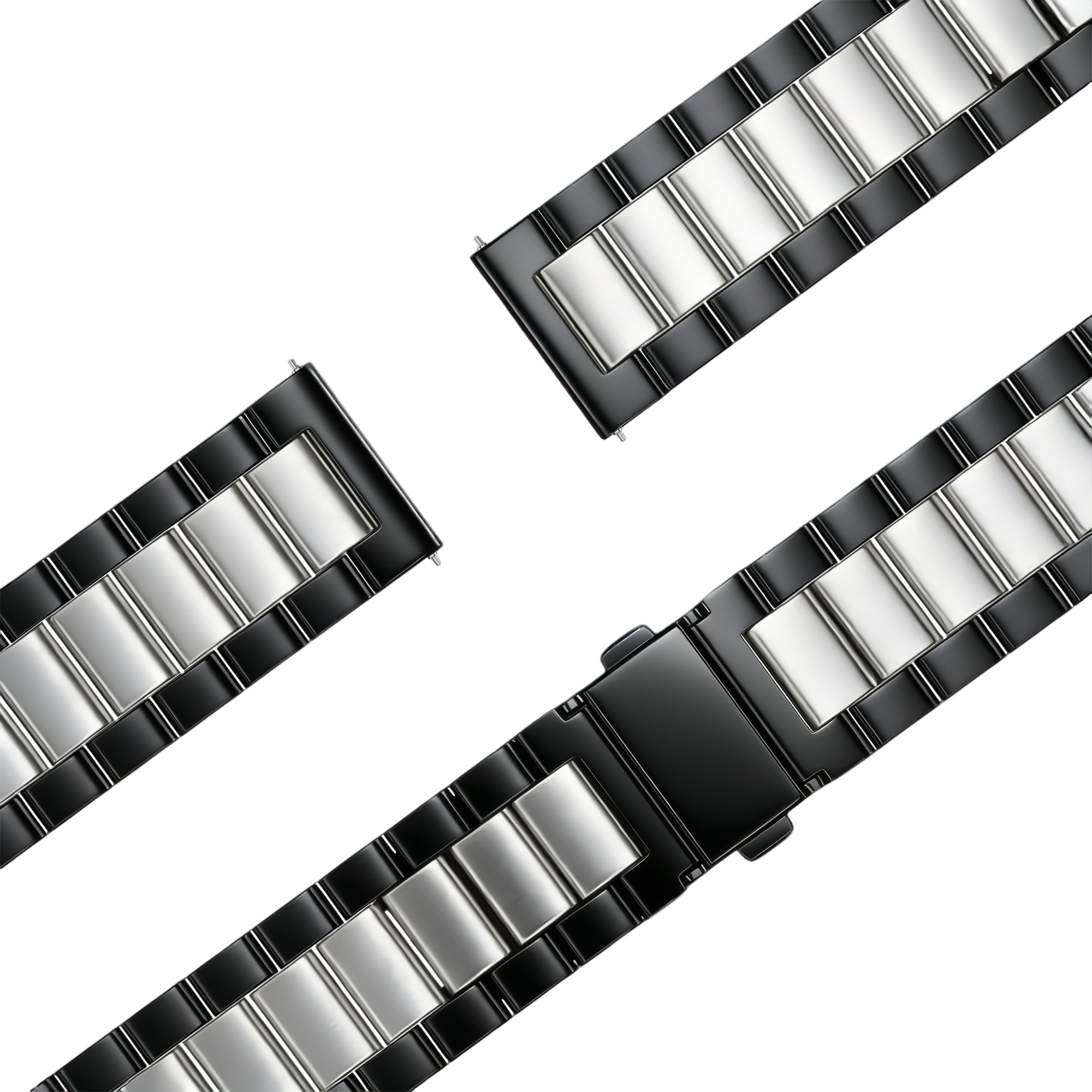 Bandz Garmin Bounce 2 Steel Strap 'Classic' (Black/Silver)