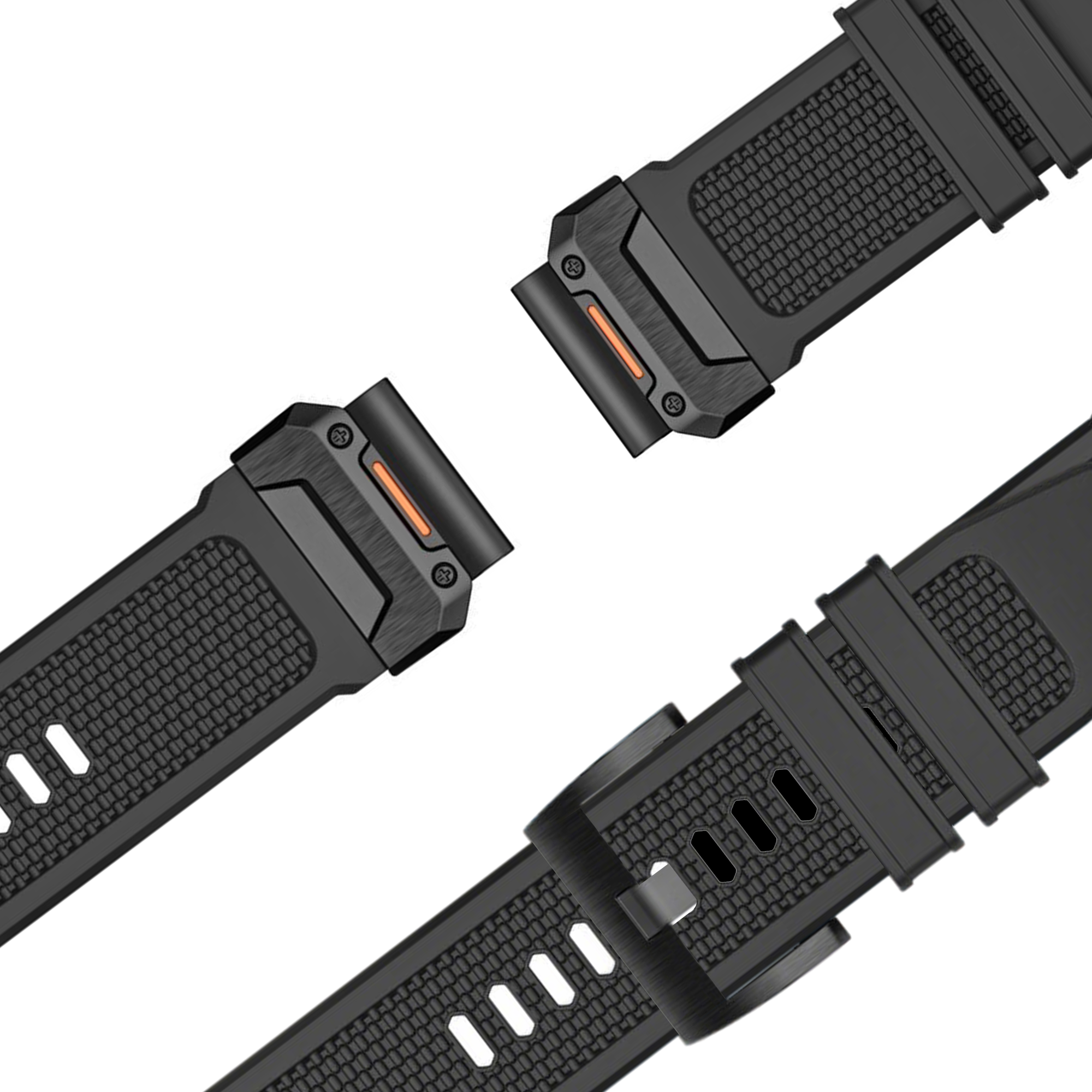 Bandz Garmin Tactix 7 Silicone Strap 'Explorer' (Black)