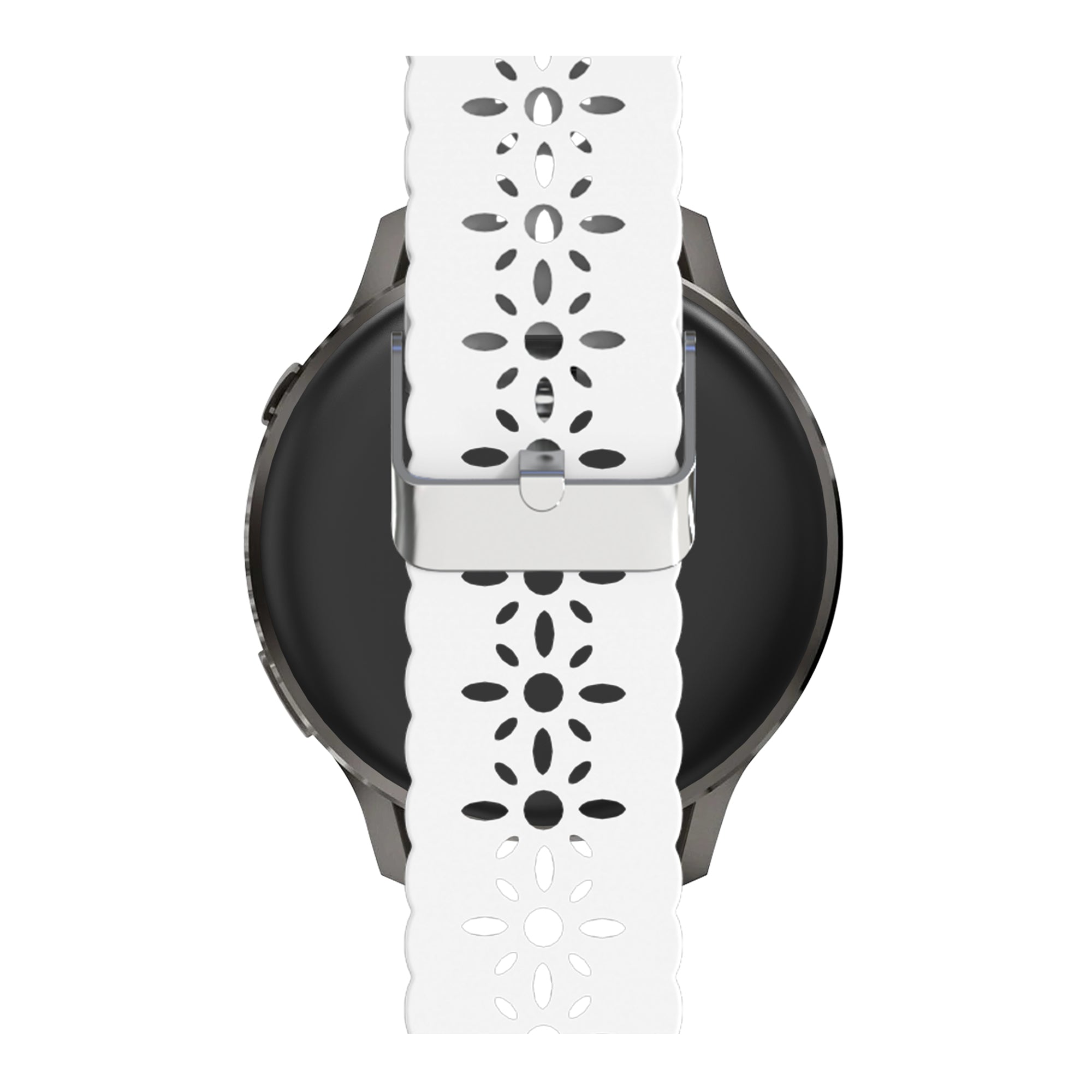 Bandz Garmin Bounce 2 Silicone Strap 'Lace' (White)