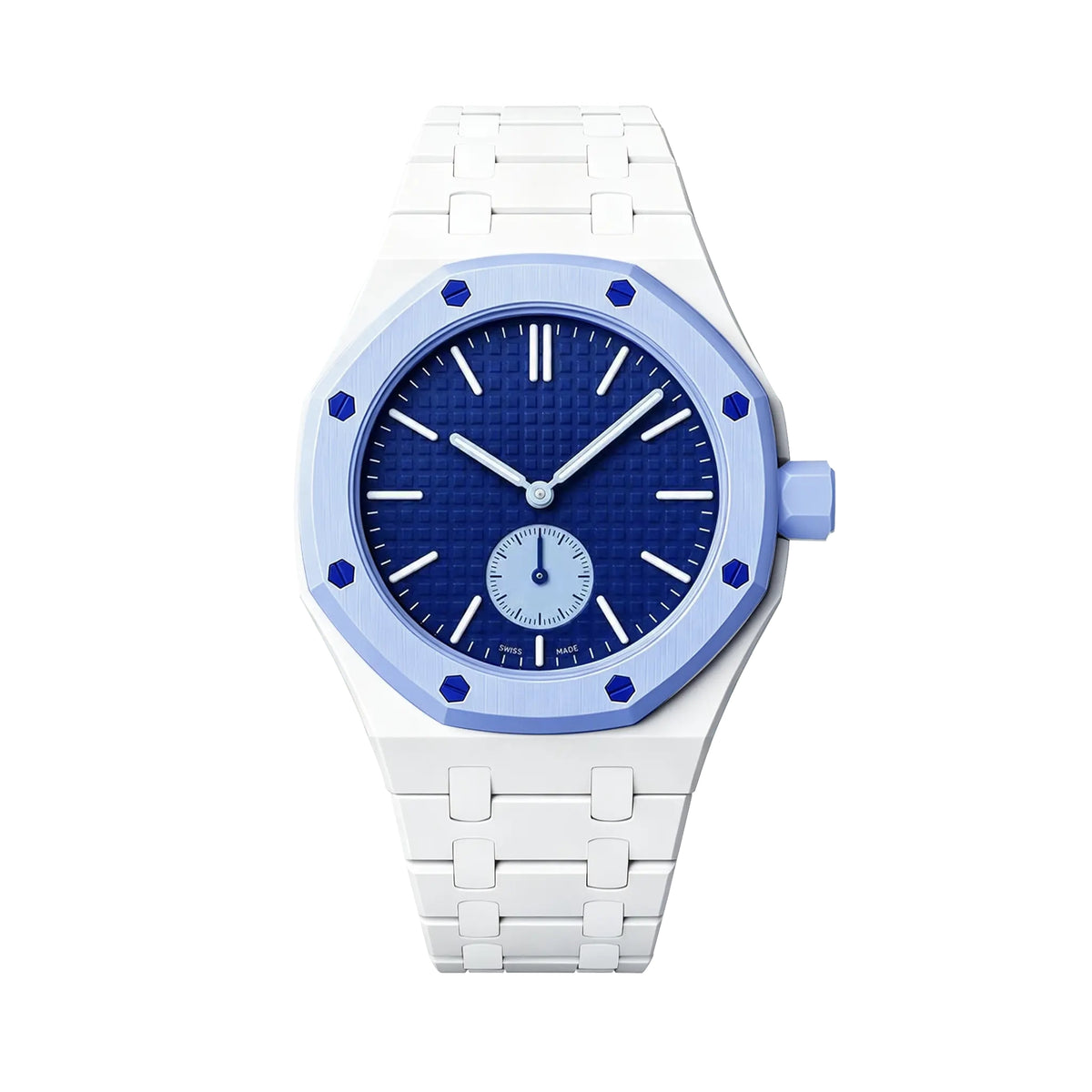 Correa biocerámica - 3 en punto Swatch Royal Pop (blanco)