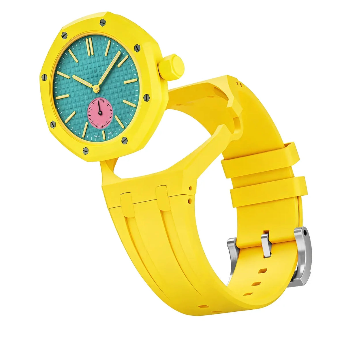 Correa silicona - 3 en punto Swatch Royal Pop (amarillo)