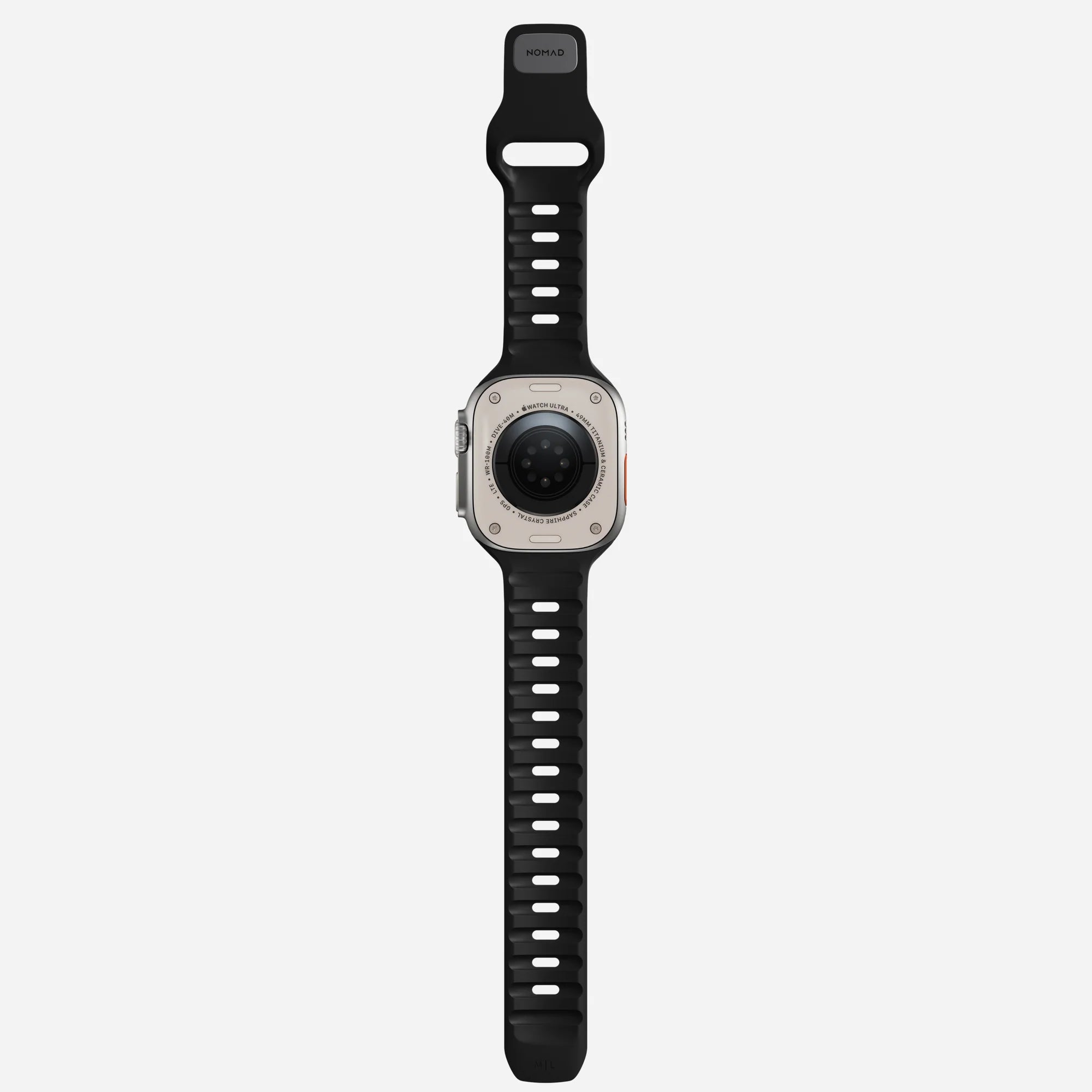 Nomad Sport Apple Watch Silikonarmband (Schwarz)
