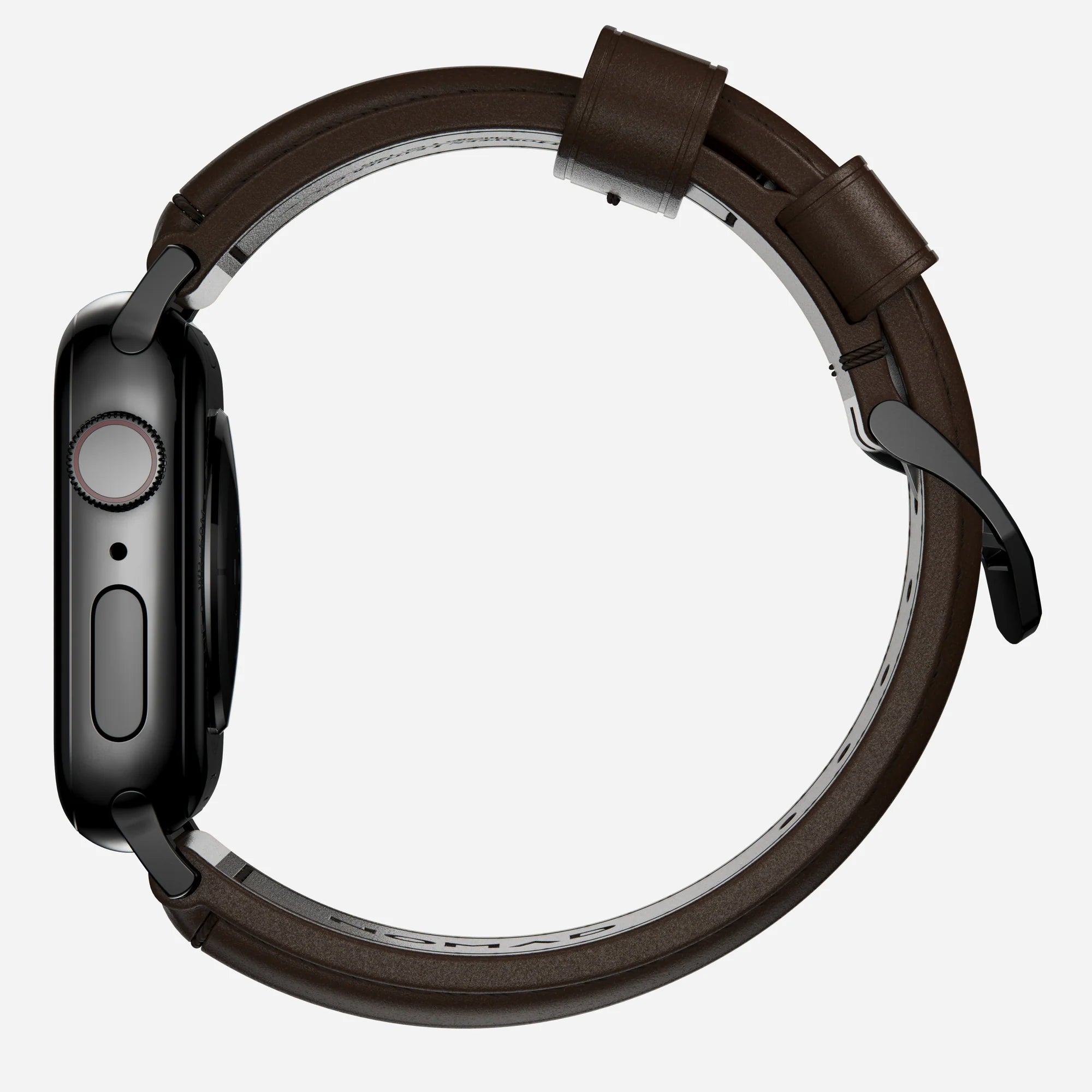 Nomad Traditional Apple Watch Lederarmband (Braun/Schwarz)
