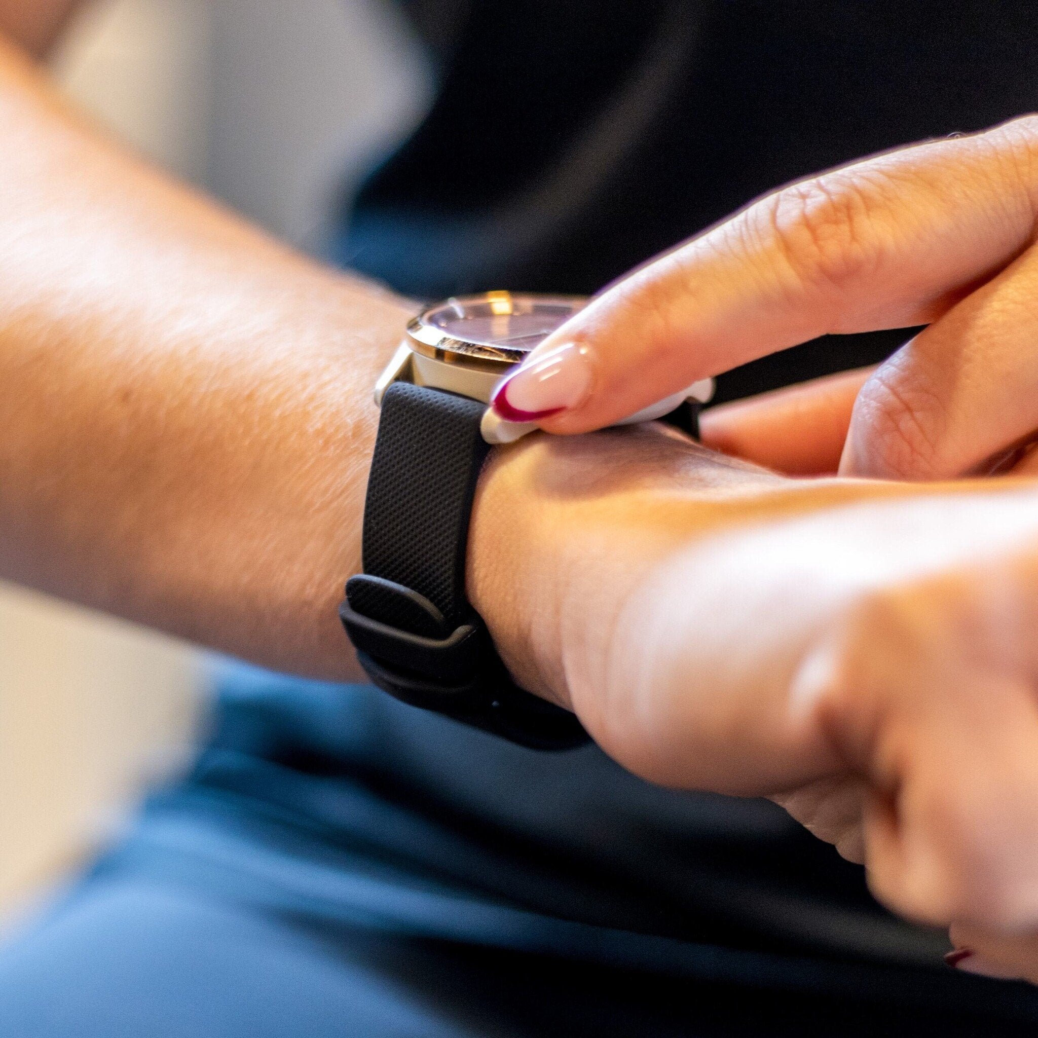 Garmin Venu 2s Premium Silicone Strap (Black)