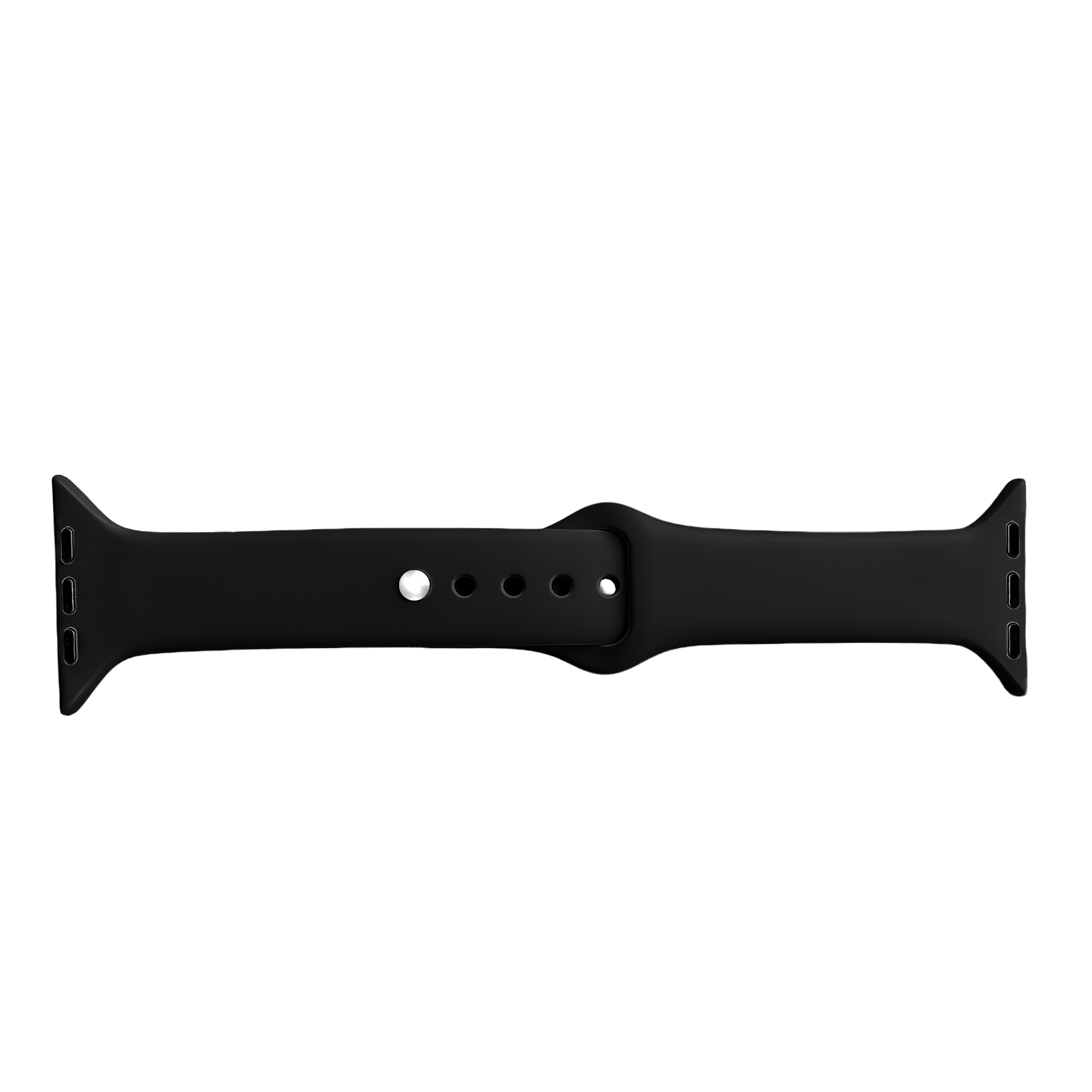 Apple Watch Slimfit Silicone Strap (Black)