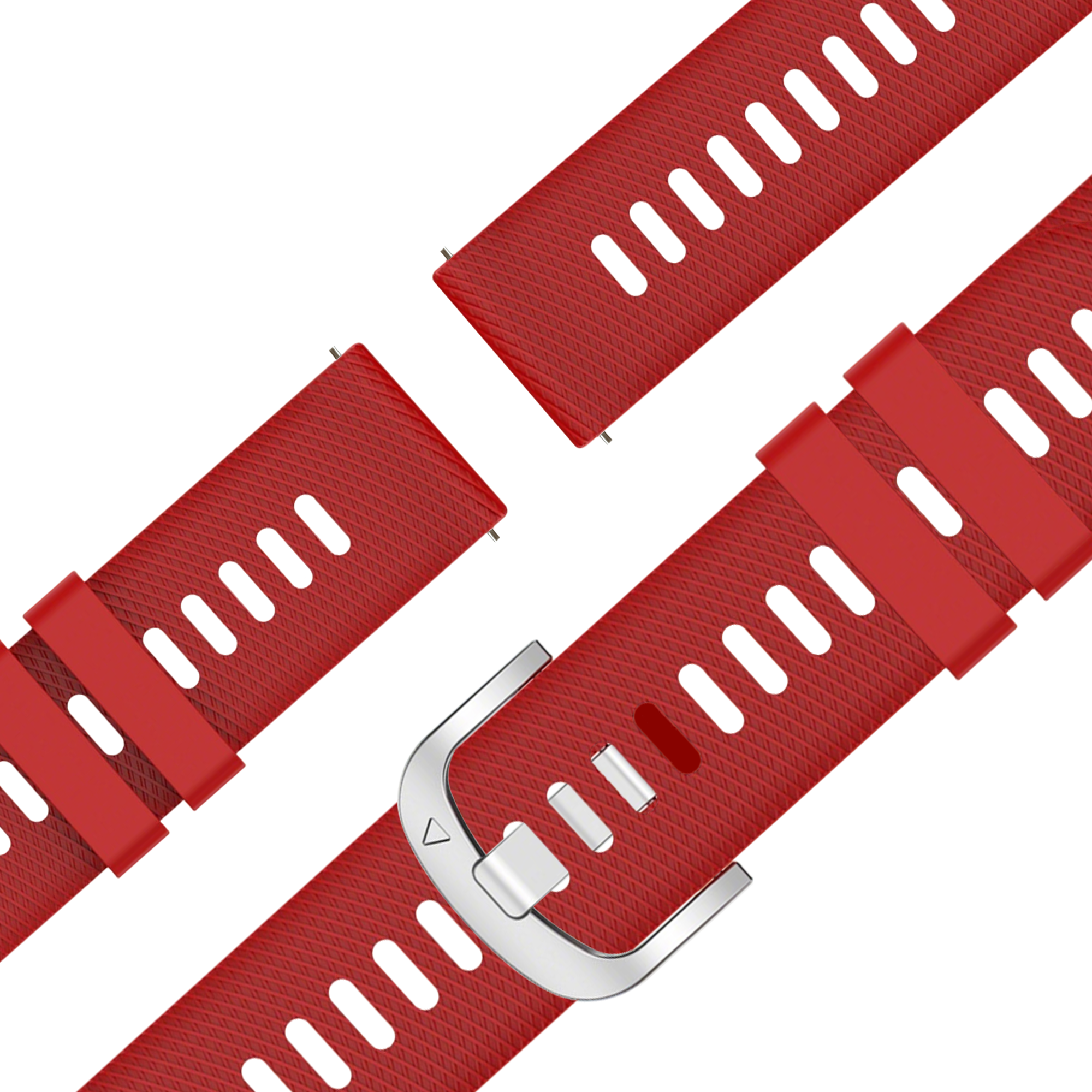 Bandz Garmin Forerunner 265s Silicone Strap 'Deluxe' (Red)