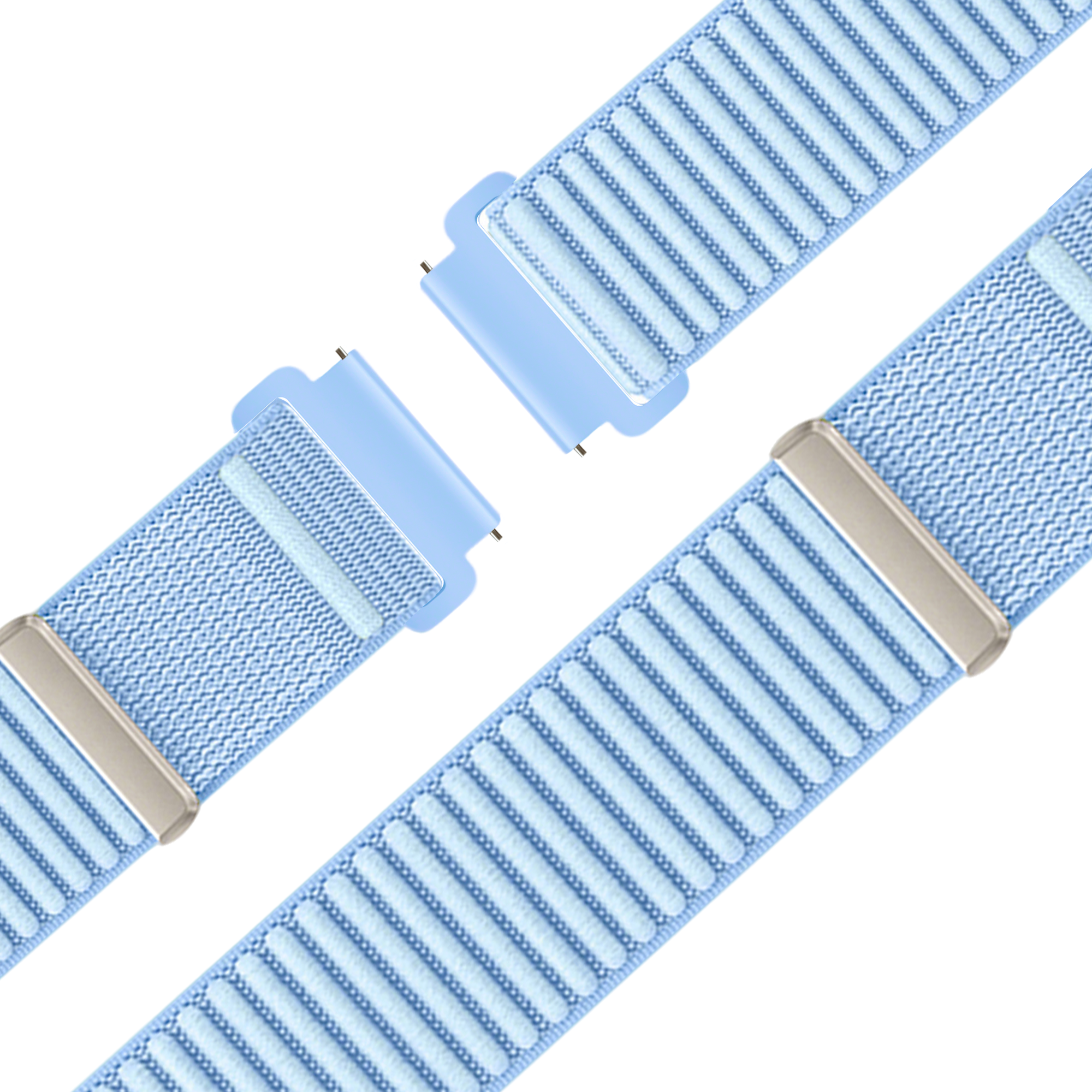 Bandz Garmin Venu 2s Nylon Strap 'Wave' (Light Blue)