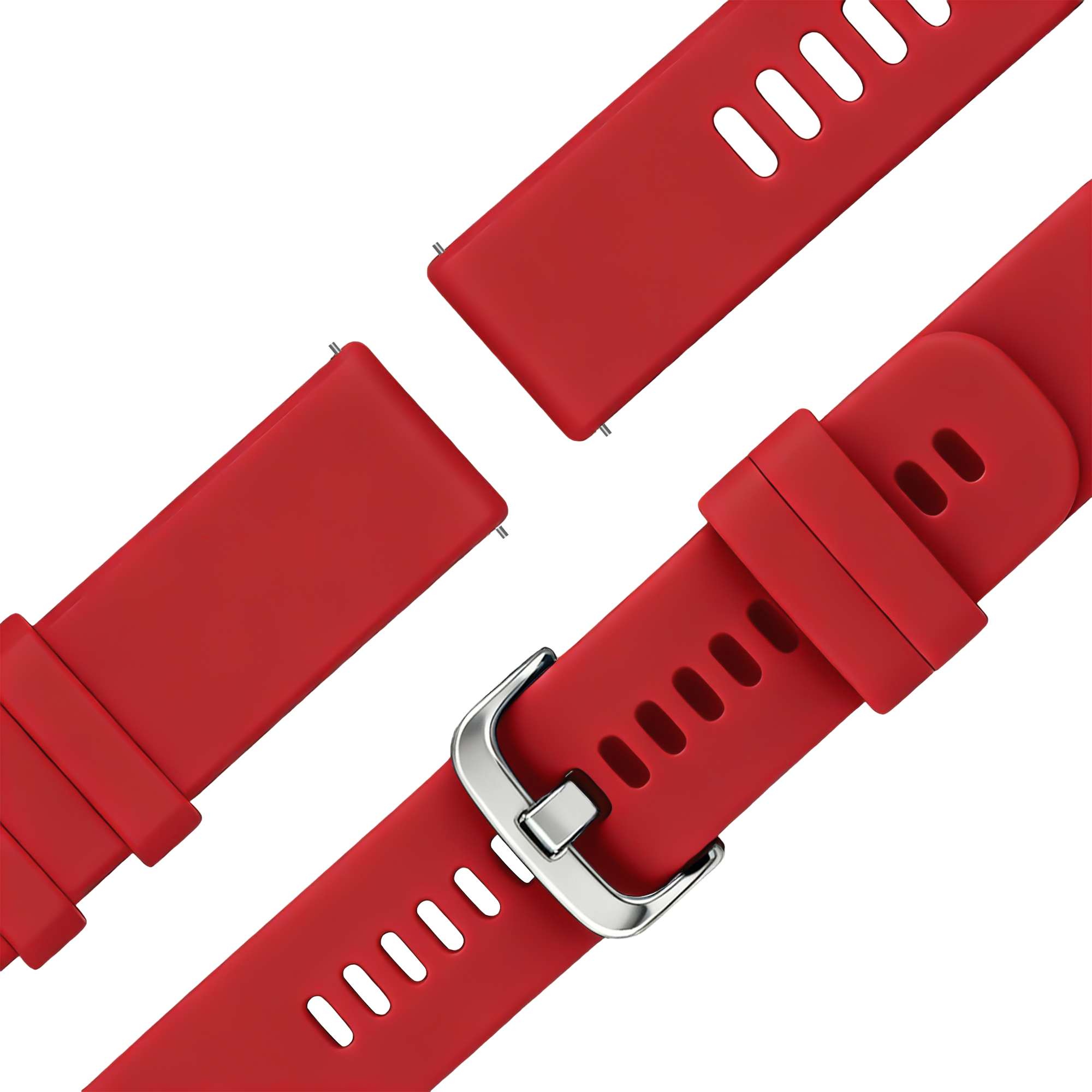 Bandz Garmin Forerunner 265s Silicone Strap 'Classic' (Red)