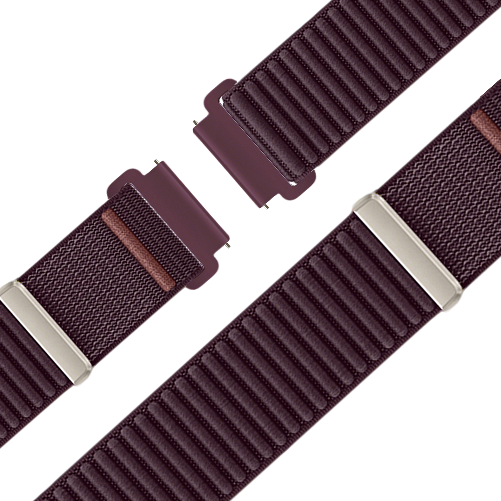 Bandz Garmin Forerunner 265s Nylon Strap 'Wave' (Dark Purple)