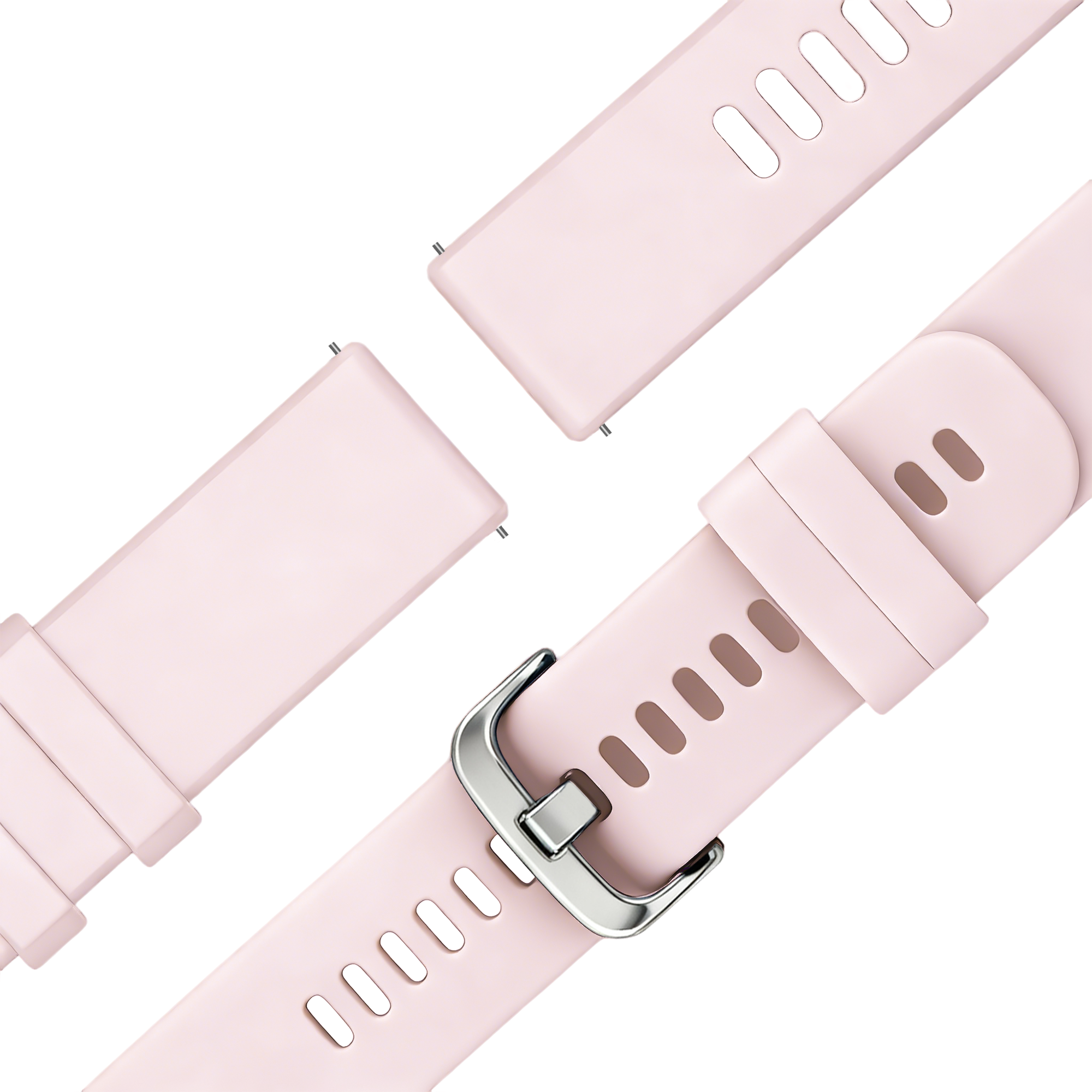Bandz Garmin Forerunner 265s Silicone Strap 'Classic' (Light Pink)