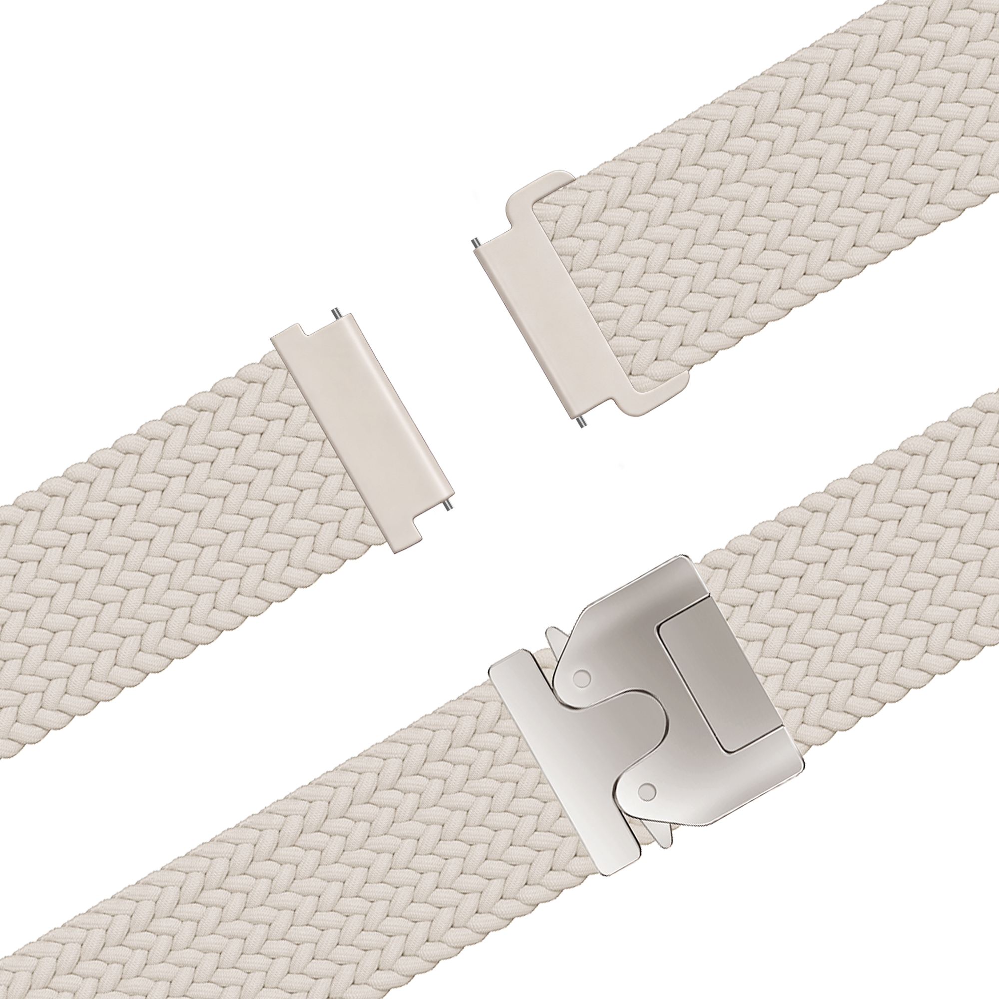 Bandz Garmin Vivoactive 4s Braided Strap 'Parachute' (Starlight)