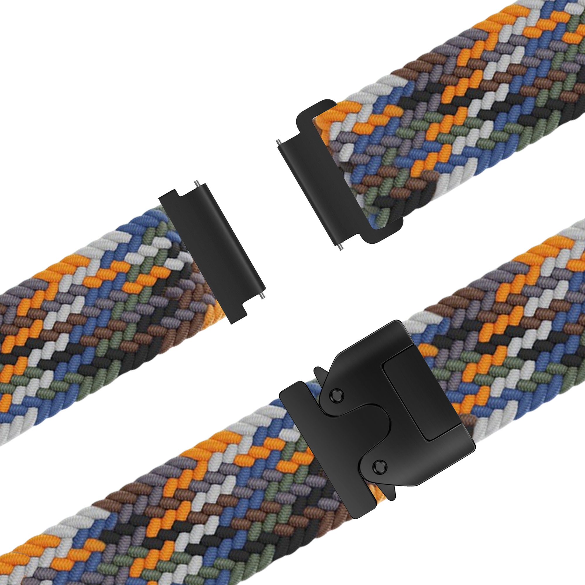 Bandz Garmin Vivoactive 4s Braided Strap 'Parachute' (Multicolour)