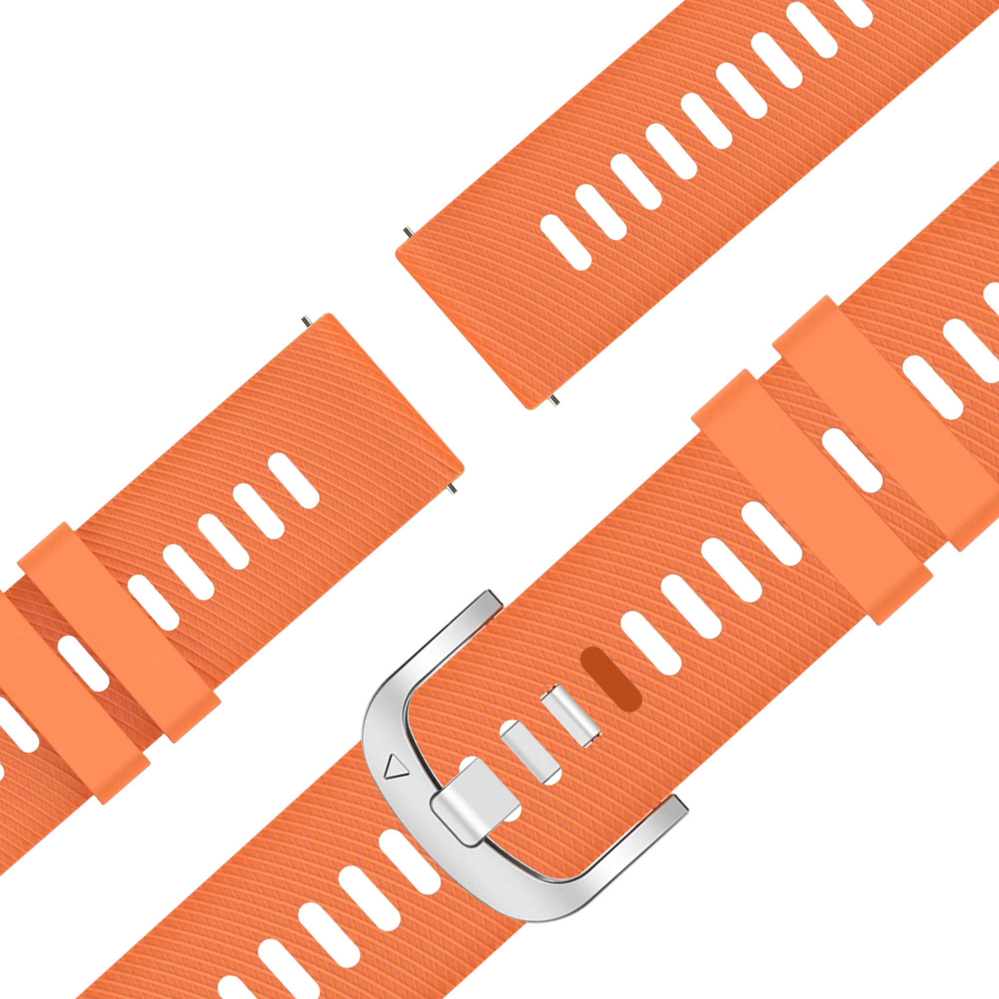Bandz Garmin Forerunner 265s Silicone Strap 'Deluxe' (Orange)