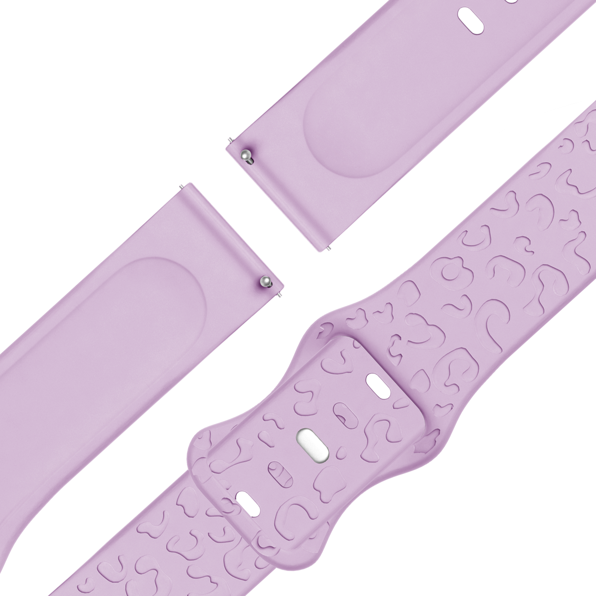 Bandz Garmin Forerunner 645 Silicone Strap 'Leopard' (Light Purple)