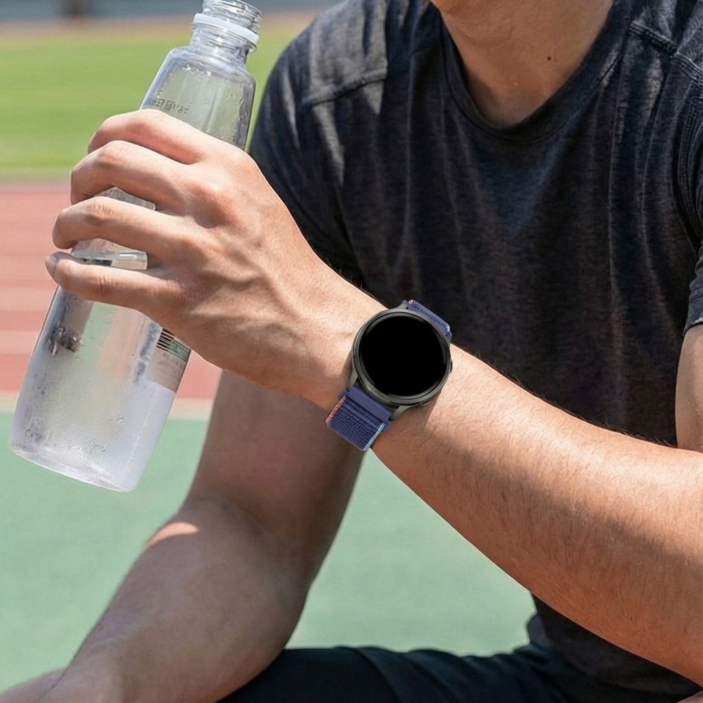 Bandz Garmin Forerunner 255 Nylon Loop Strap (Dark Blue Mix)