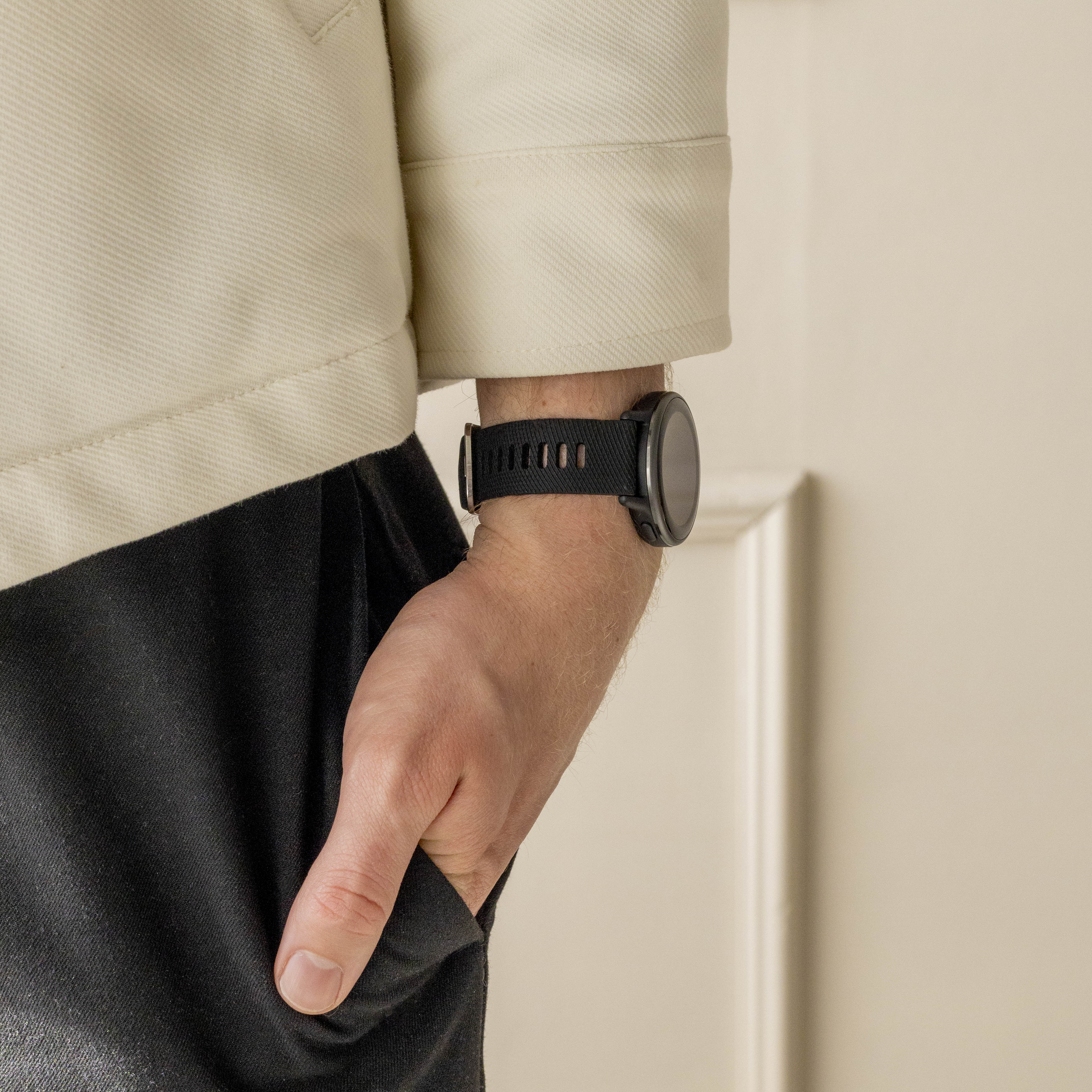 Correa silicona Garmin Vivoactive 3 (negro)