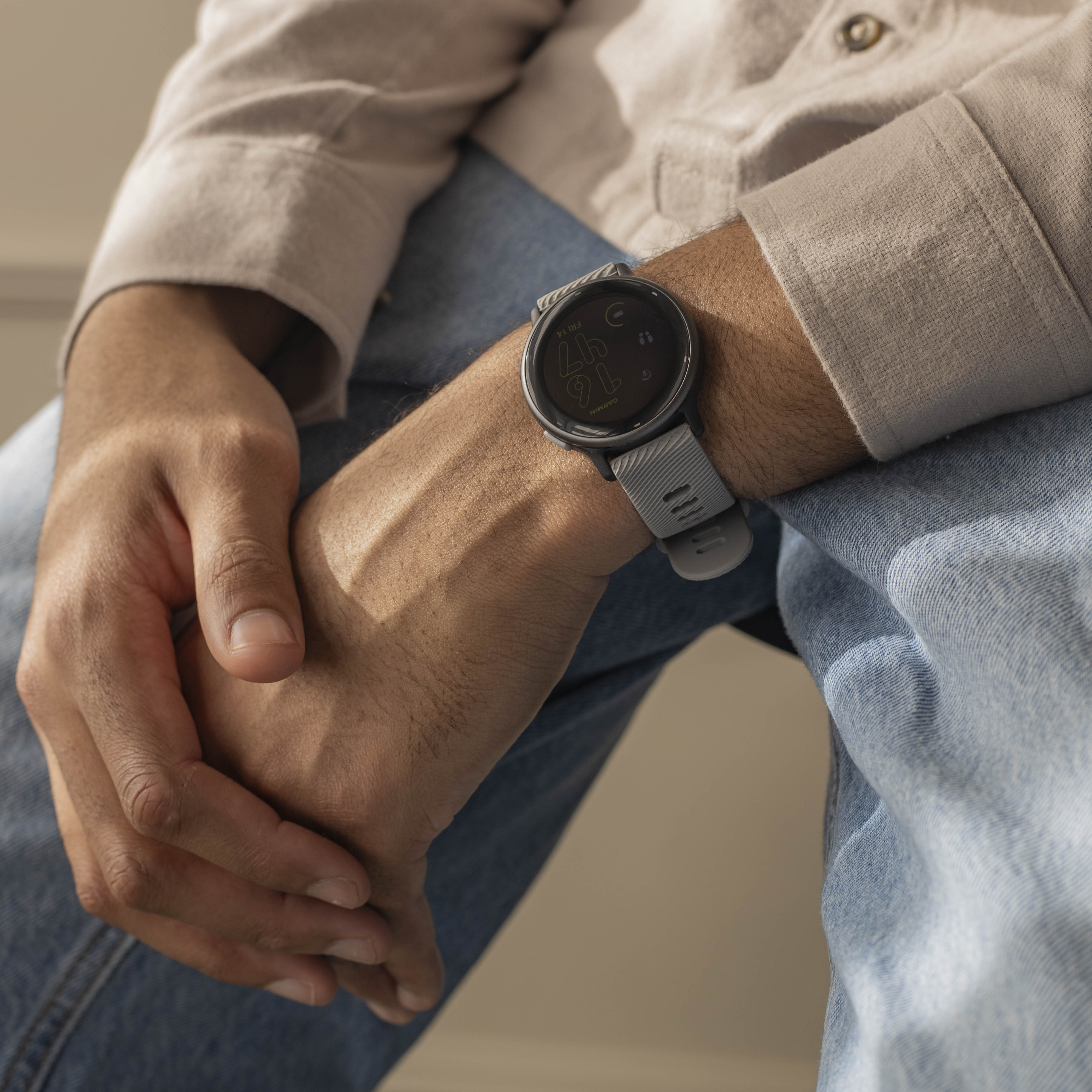 Garmin Vivoactive 5 Silicone Strap (Light Grey)