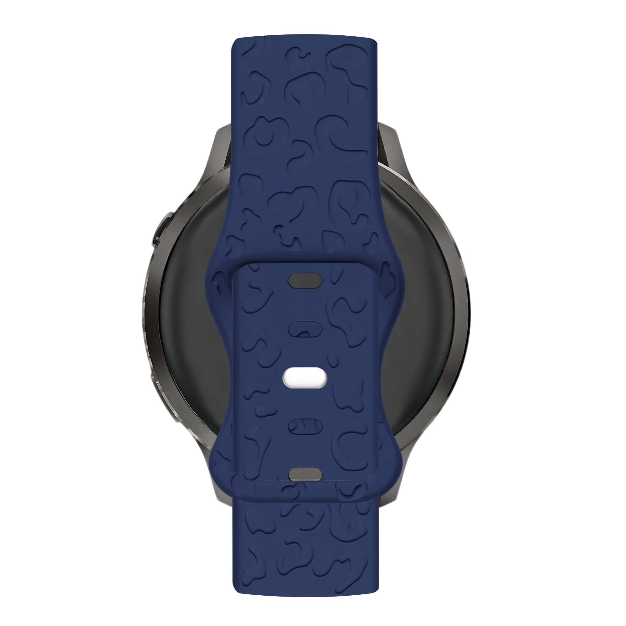 Bandz Garmin Forerunner 265s Silicone Strap 'Leopard' (Dark Blue)