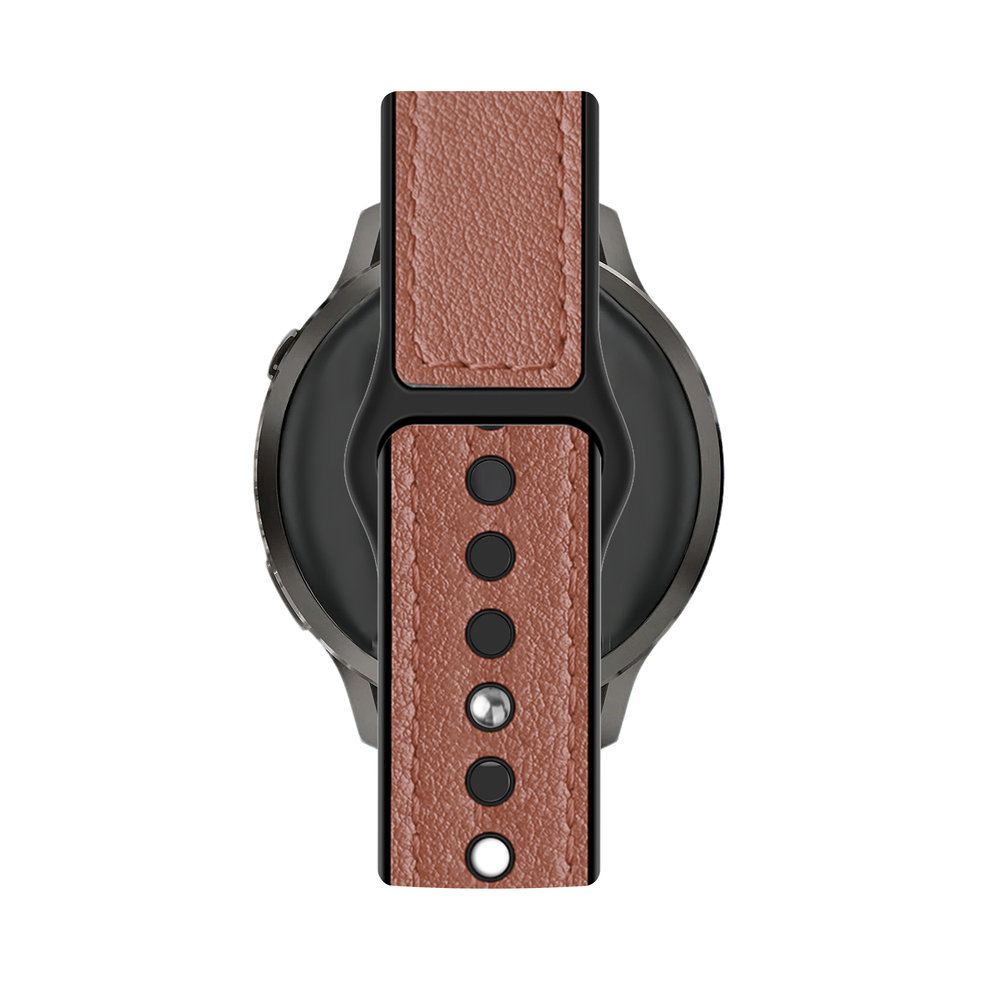 Bandz Garmin Bounce 2 Leather Strap 'Hybrid' (Brown)