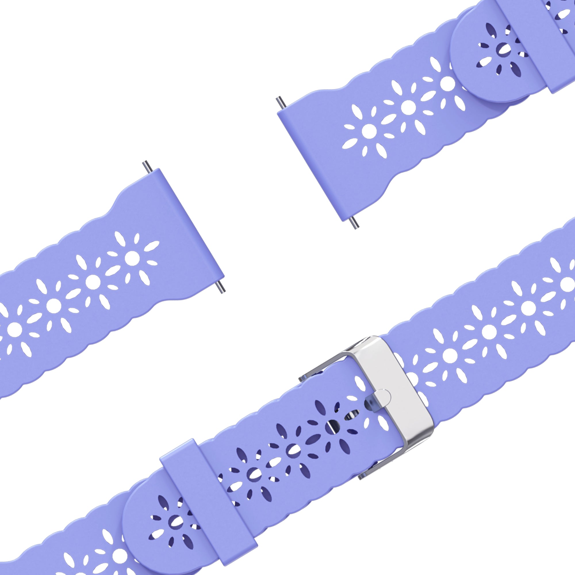 Bandz Garmin Bounce 2 Silicone Strap 'Lace' (Light Purple)