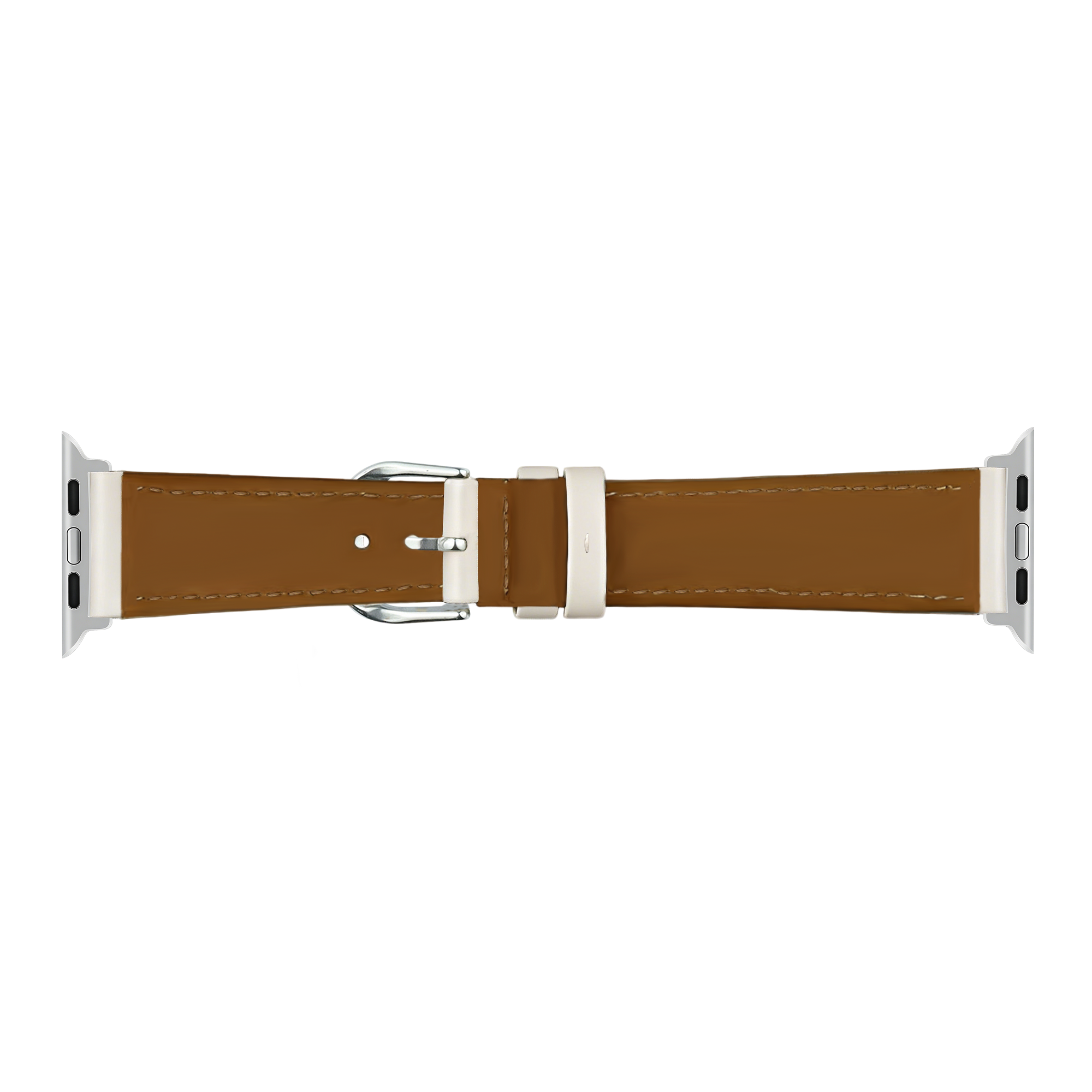 Apple Watch Slimfit Leather Strap (Light Beige)