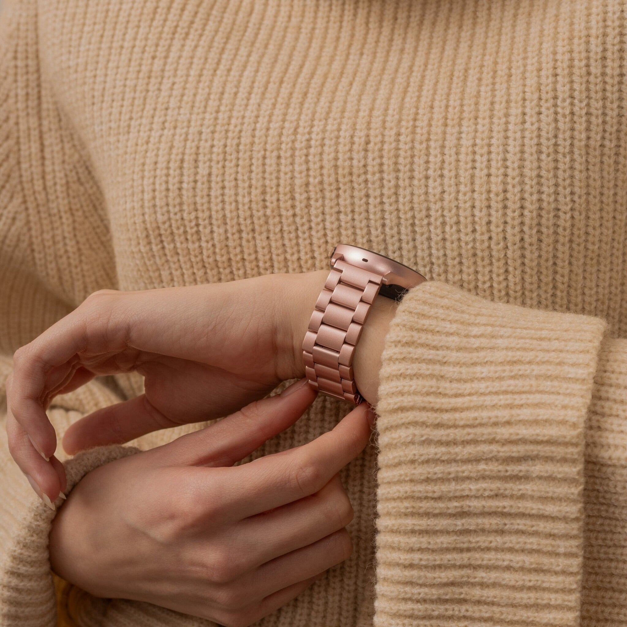 Garmin Vivoactive 6 Stahlarmband (Rosa)