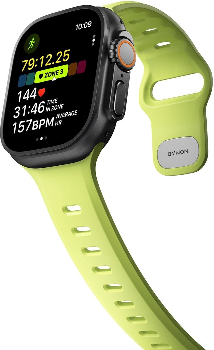 Nomad Apple Watch Silicone Tempo Strap (Lime)