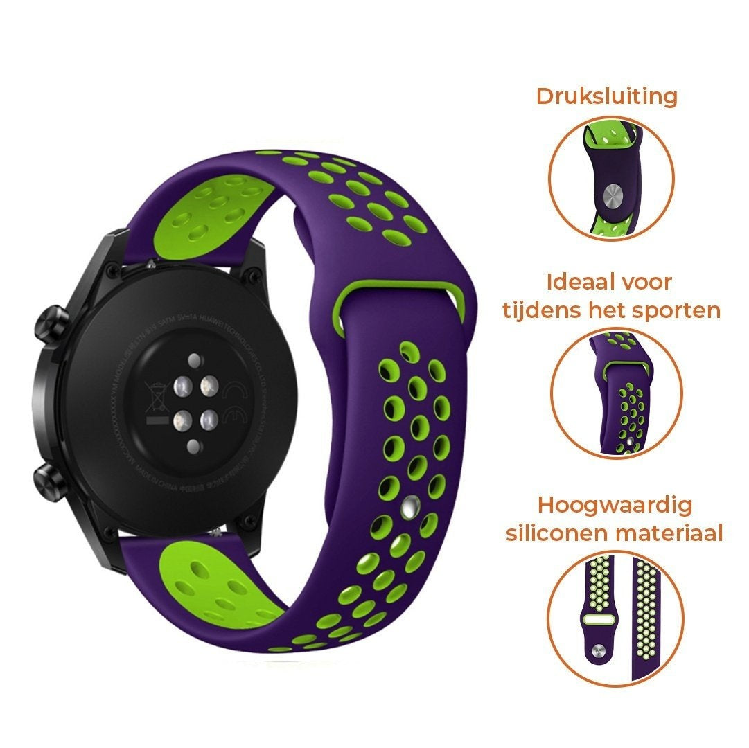 Suunto 9 Peak Pro Sport Strap (Purple/Green)
