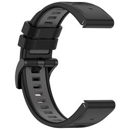 Correa deportiva con hebilla Garmin Instinct E - 45mm (negra/gris)
