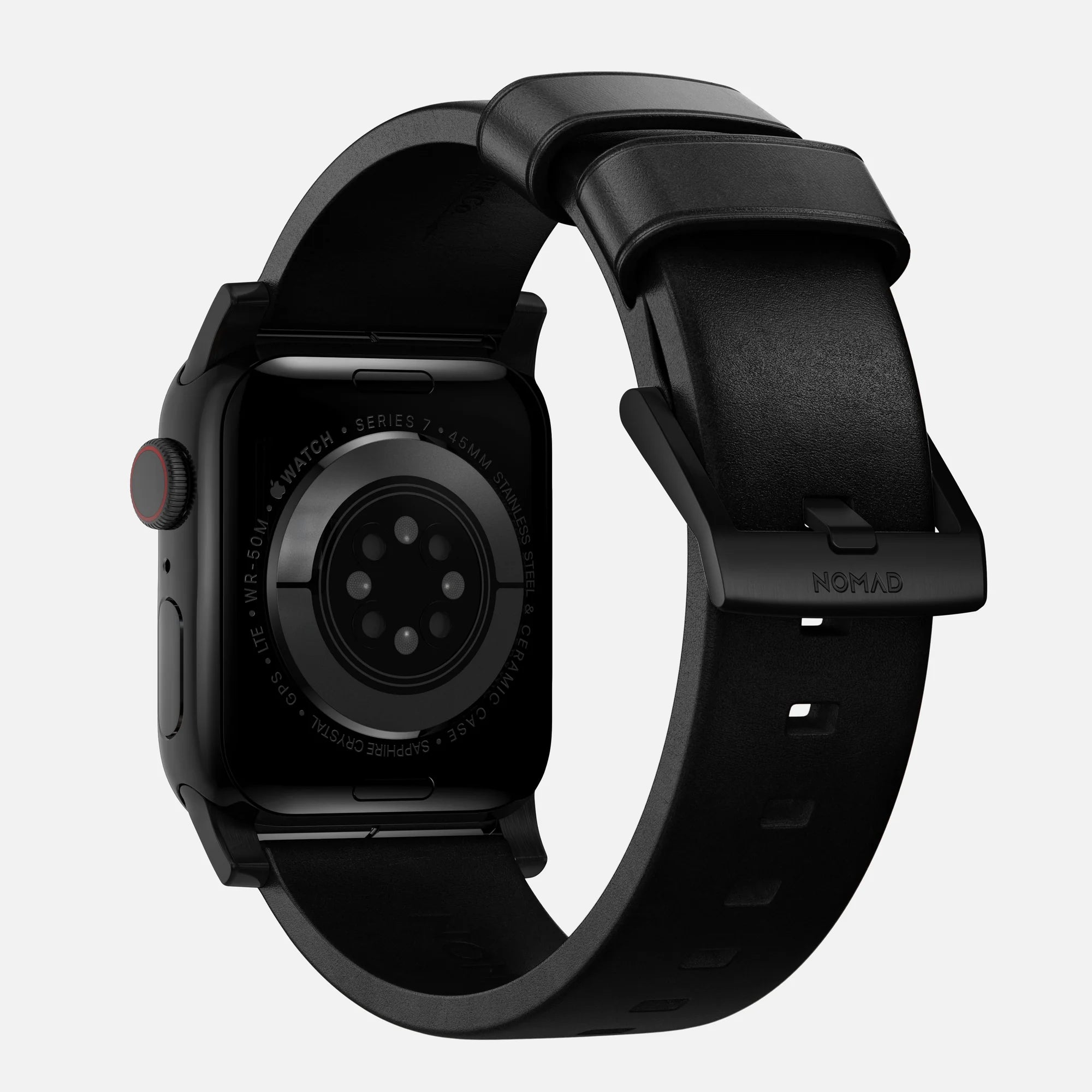 Nomad Modern Apple Watch Lederarmband (Schwarz)