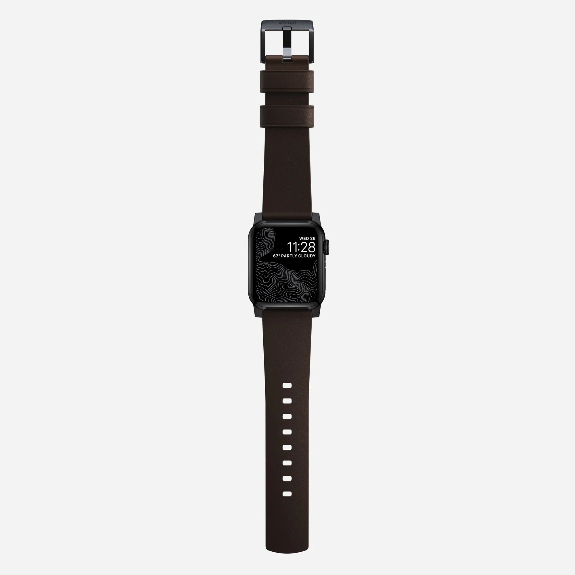 Nomad Active Pro Apple Watch Hybrid-Armband (Braun/Schwarz)