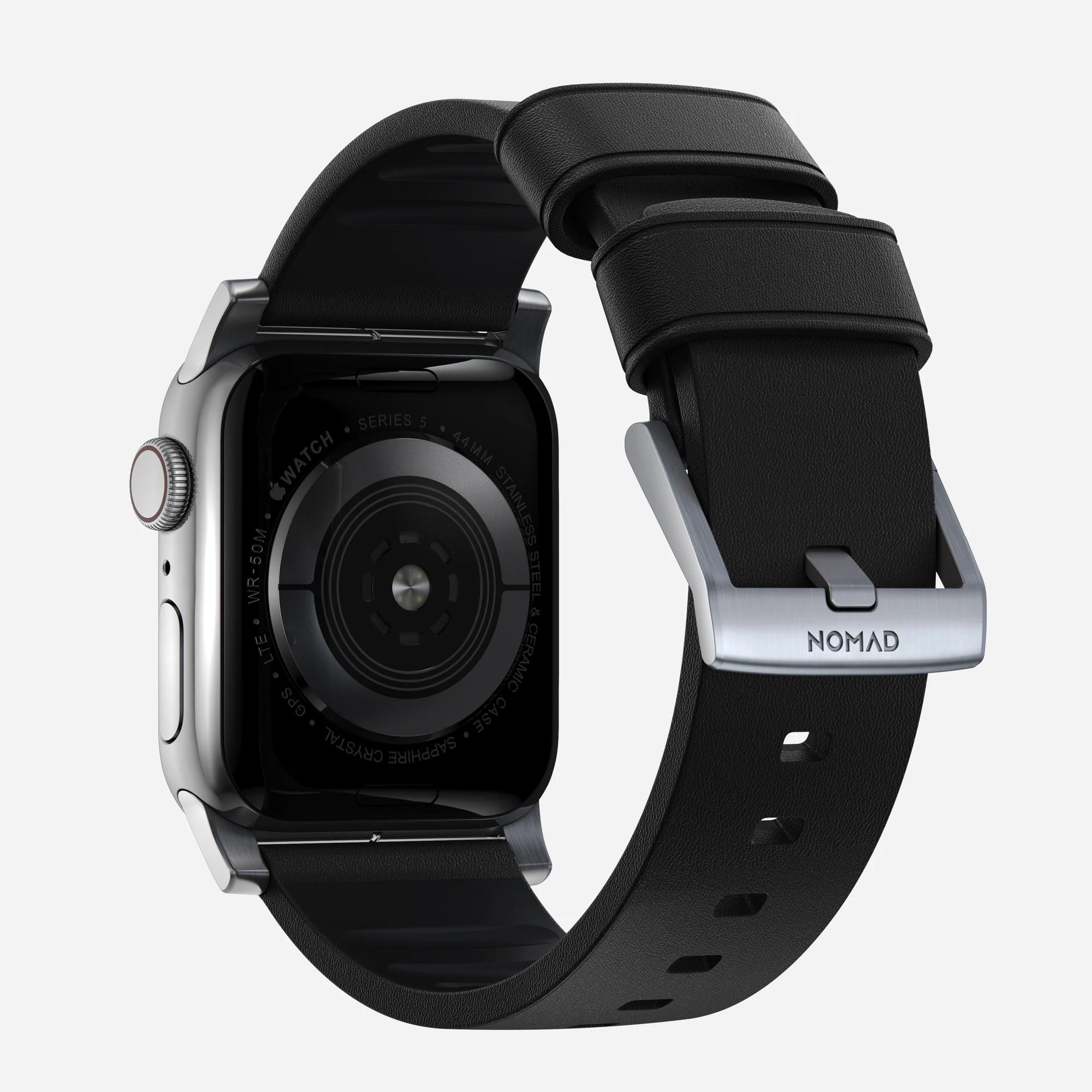 Nomad Active Pro Apple Watch Hybrid-Armband (Schwarz/Silber)