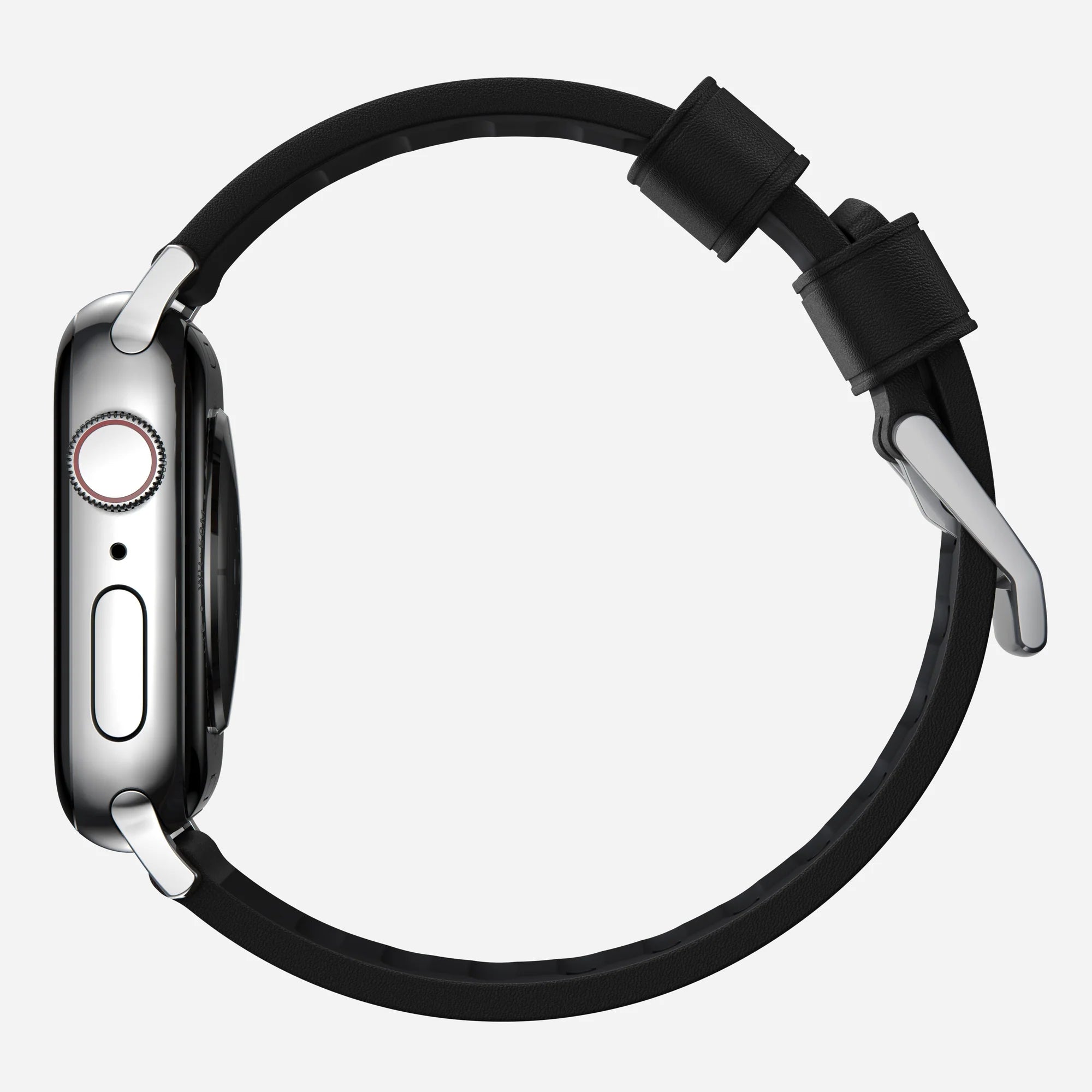 Nomad Active Pro Apple Watch Hybrid-Armband (Schwarz/Silber)