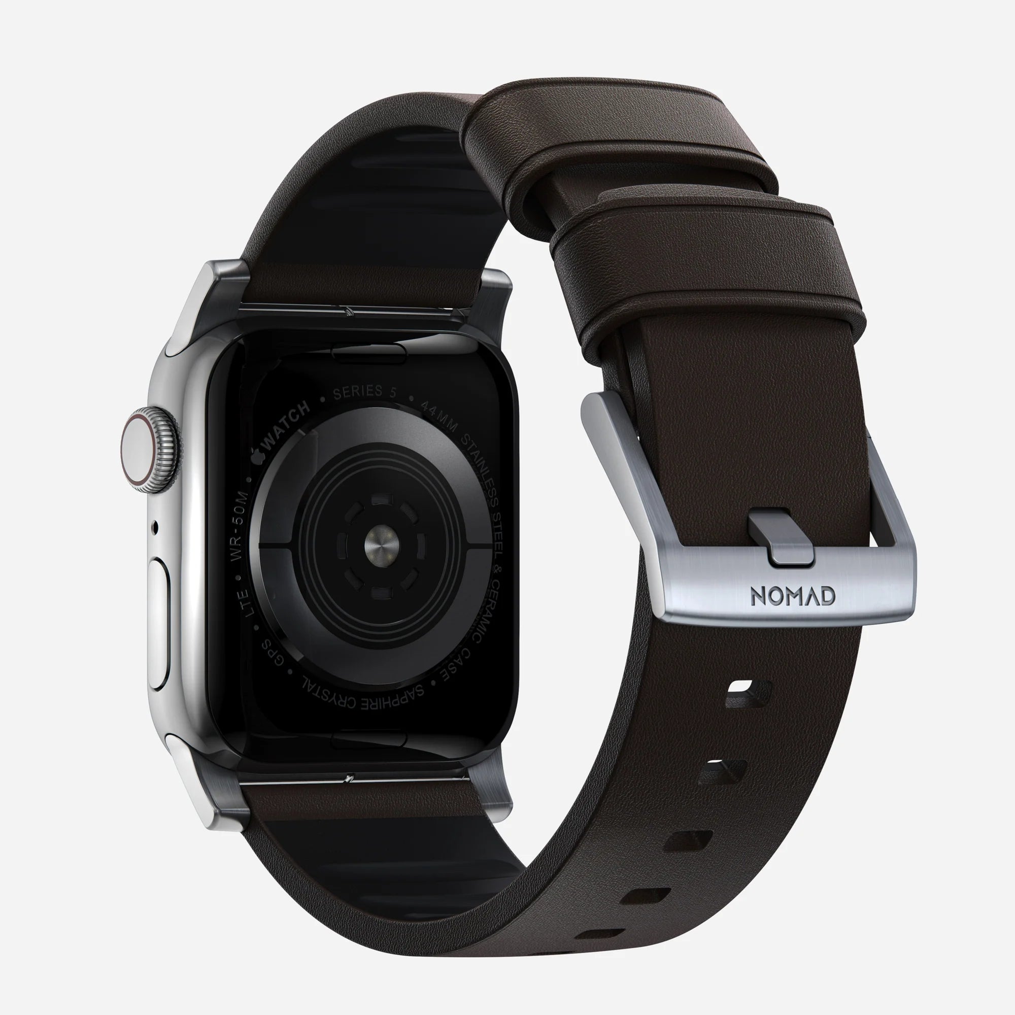 Nomad Active Pro Apple Watch Hybrid-Armband (Braun/Silber)