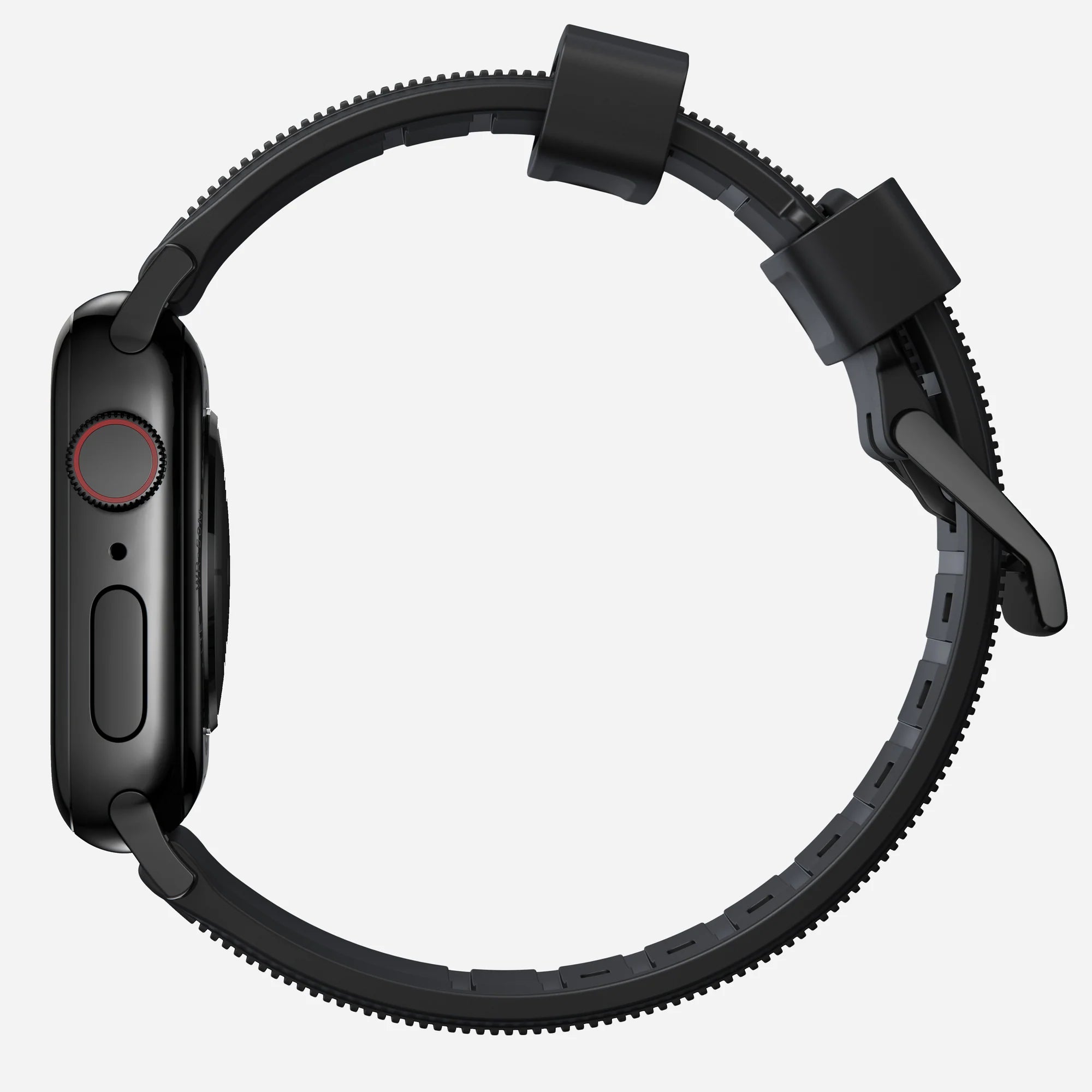 Nomad Rugged Apple Watch Silikonarmband (Schwarz)