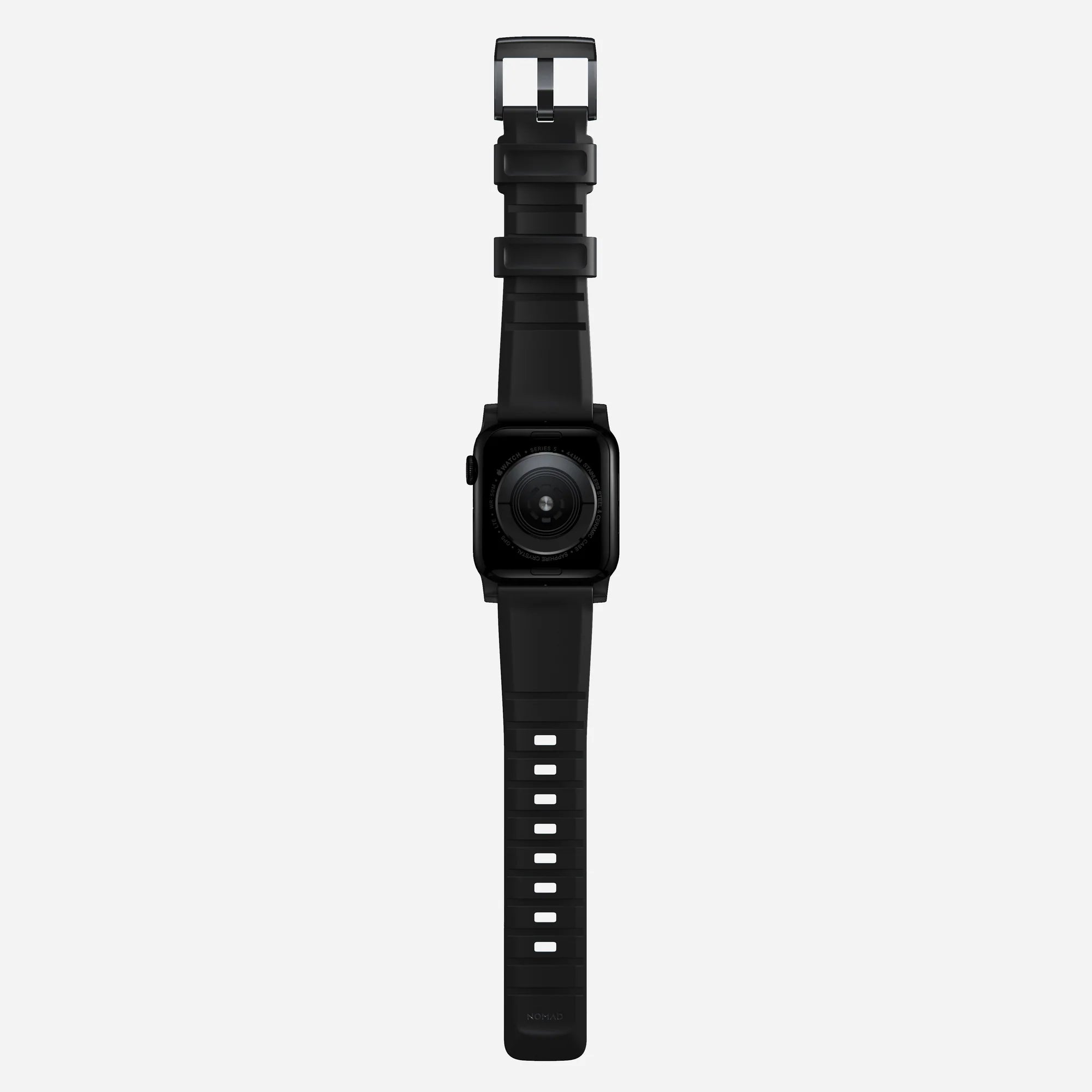 Nomad Rugged Apple Watch Silikonarmband (Schwarz)