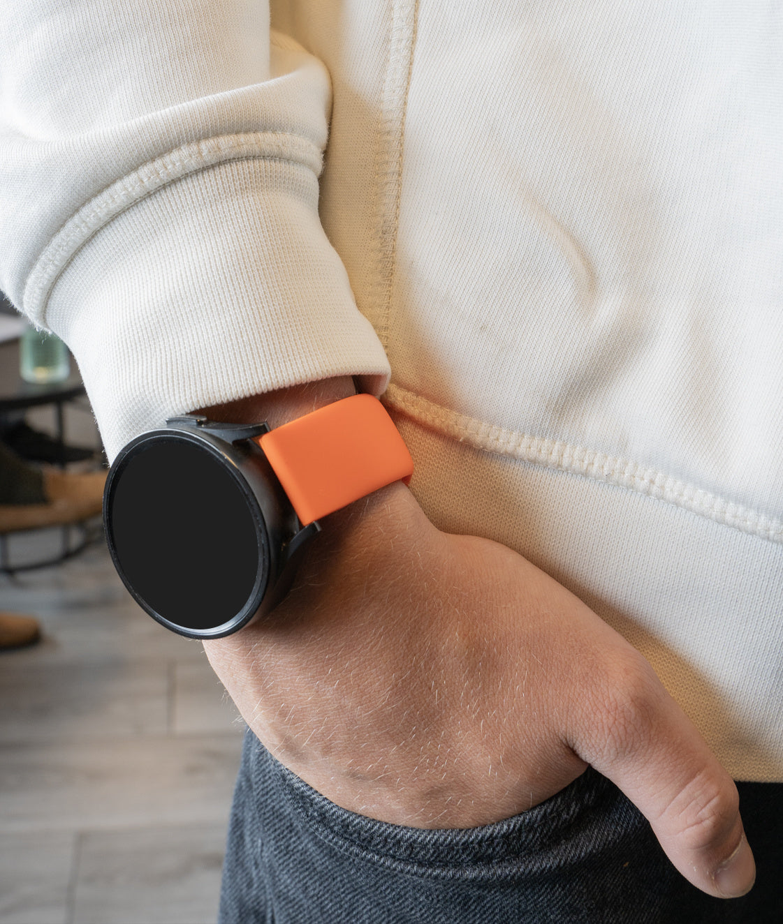 Fossil Gen 4 Explorist (HR) Sport Strap (Orange)