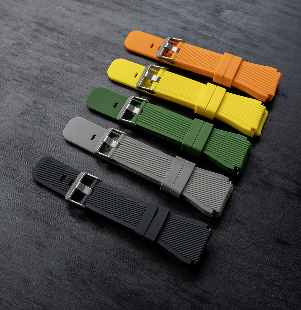 Fossil Gen 4 Explorist (HR) Silicone Strap (Army Green)