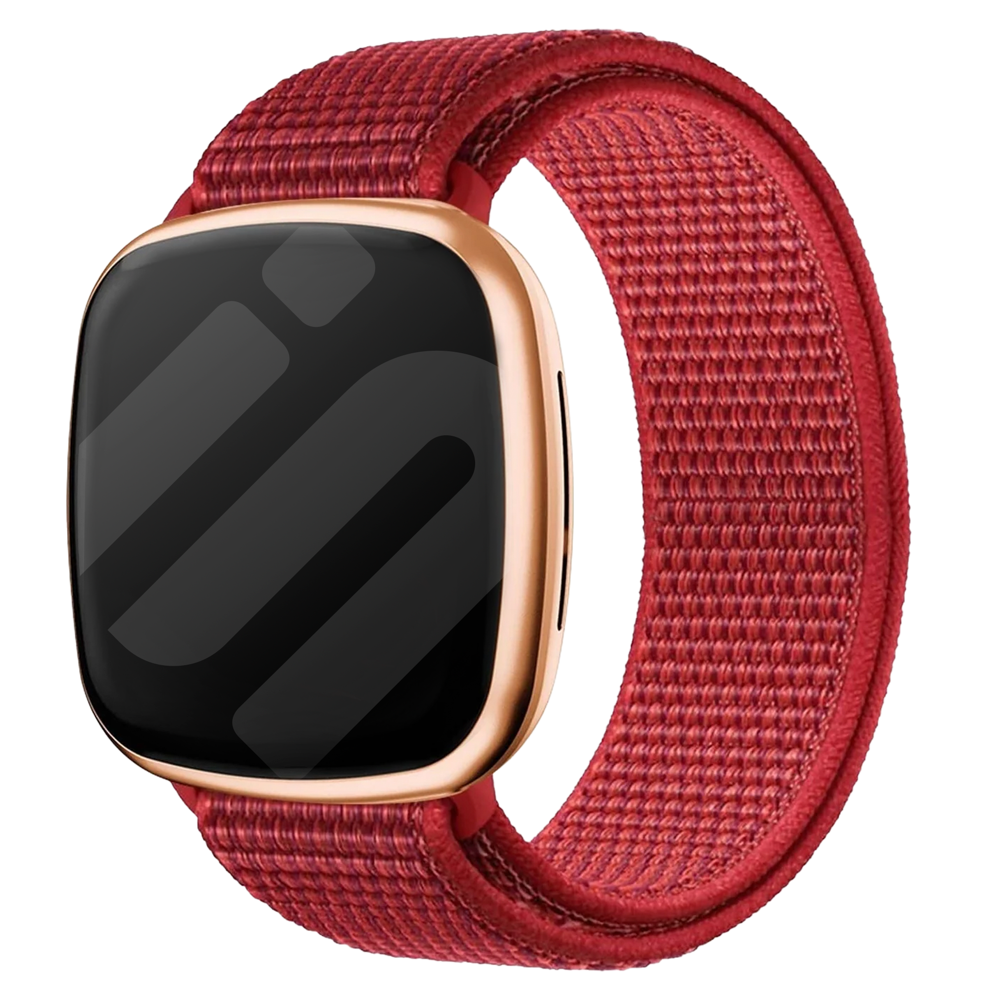 Fitbit Versa 3 Nylon Strap (Red)