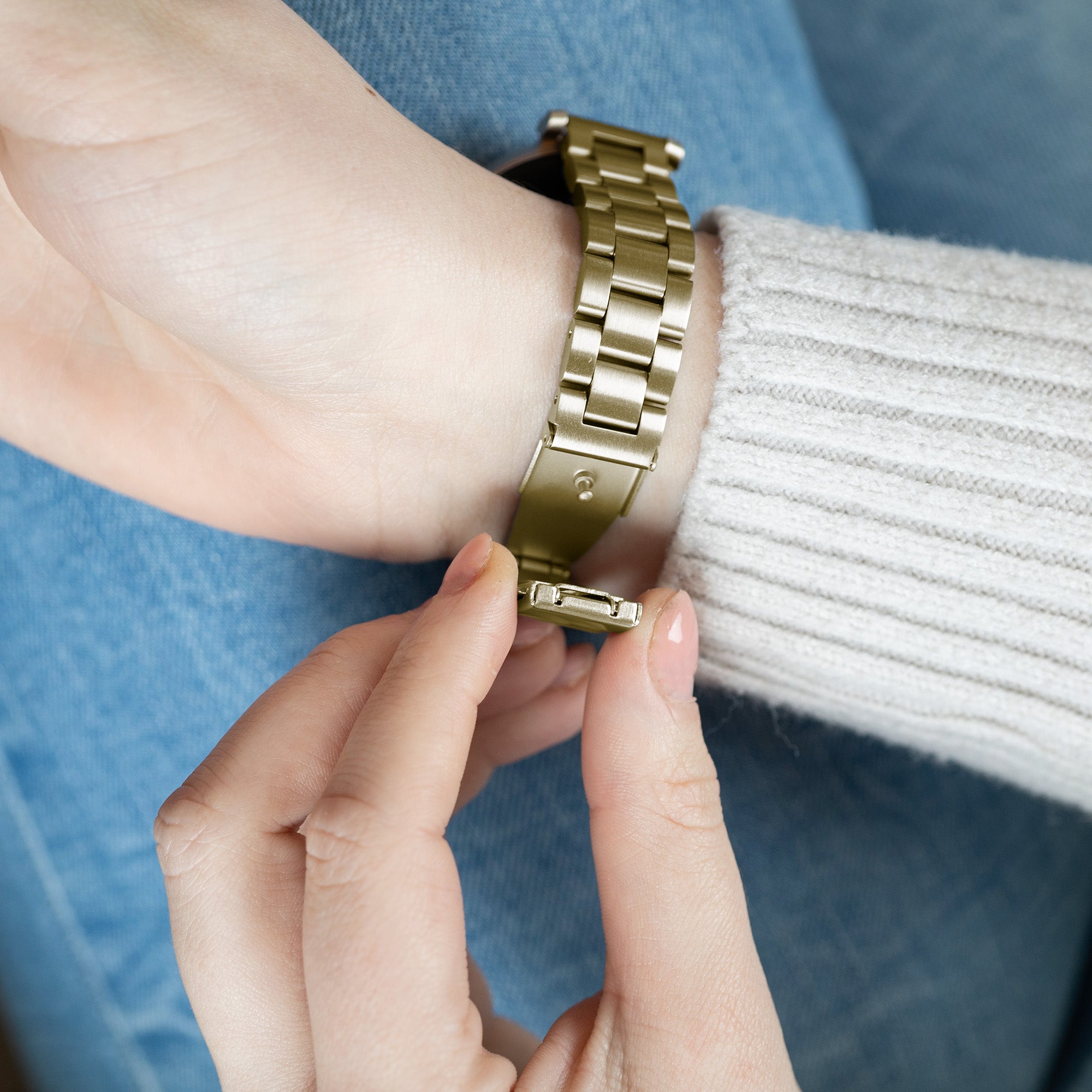 Garmin Lily Steel Strap (Gold)