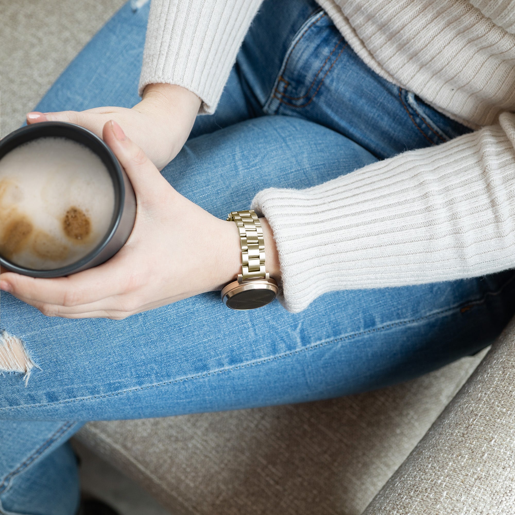 Garmin Lily Steel Strap (Gold)