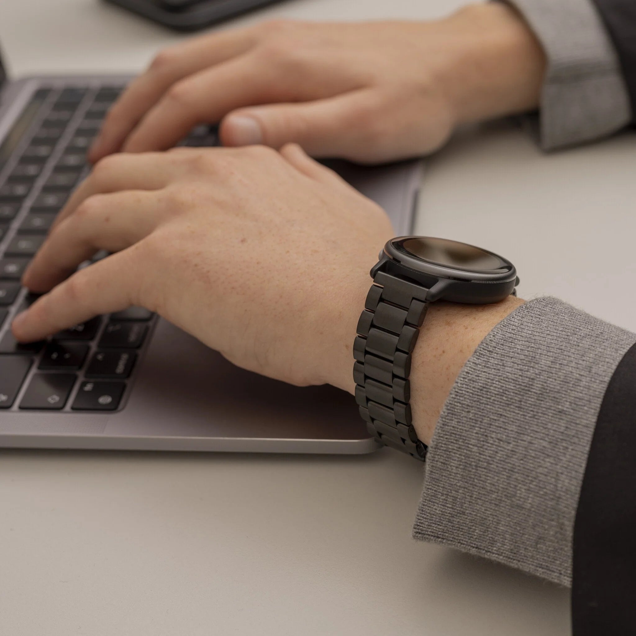 Samsung Gear Sport Gliederarmband (Schwarz)