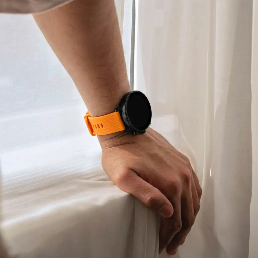 Watch Strap Premium Silicone 20mm - Quick Release (Orange)