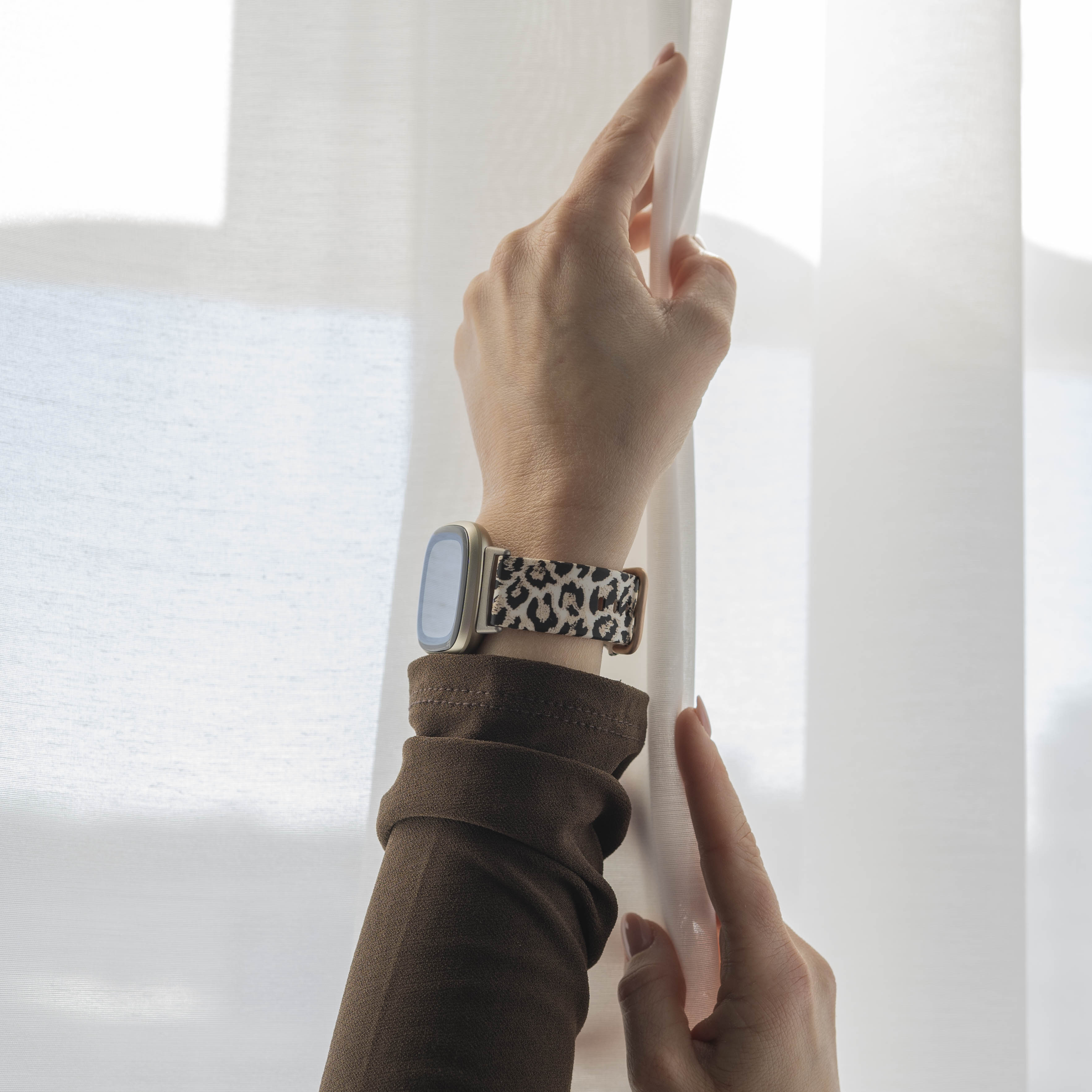 Lucky Leopard Fitbit Sense Strap